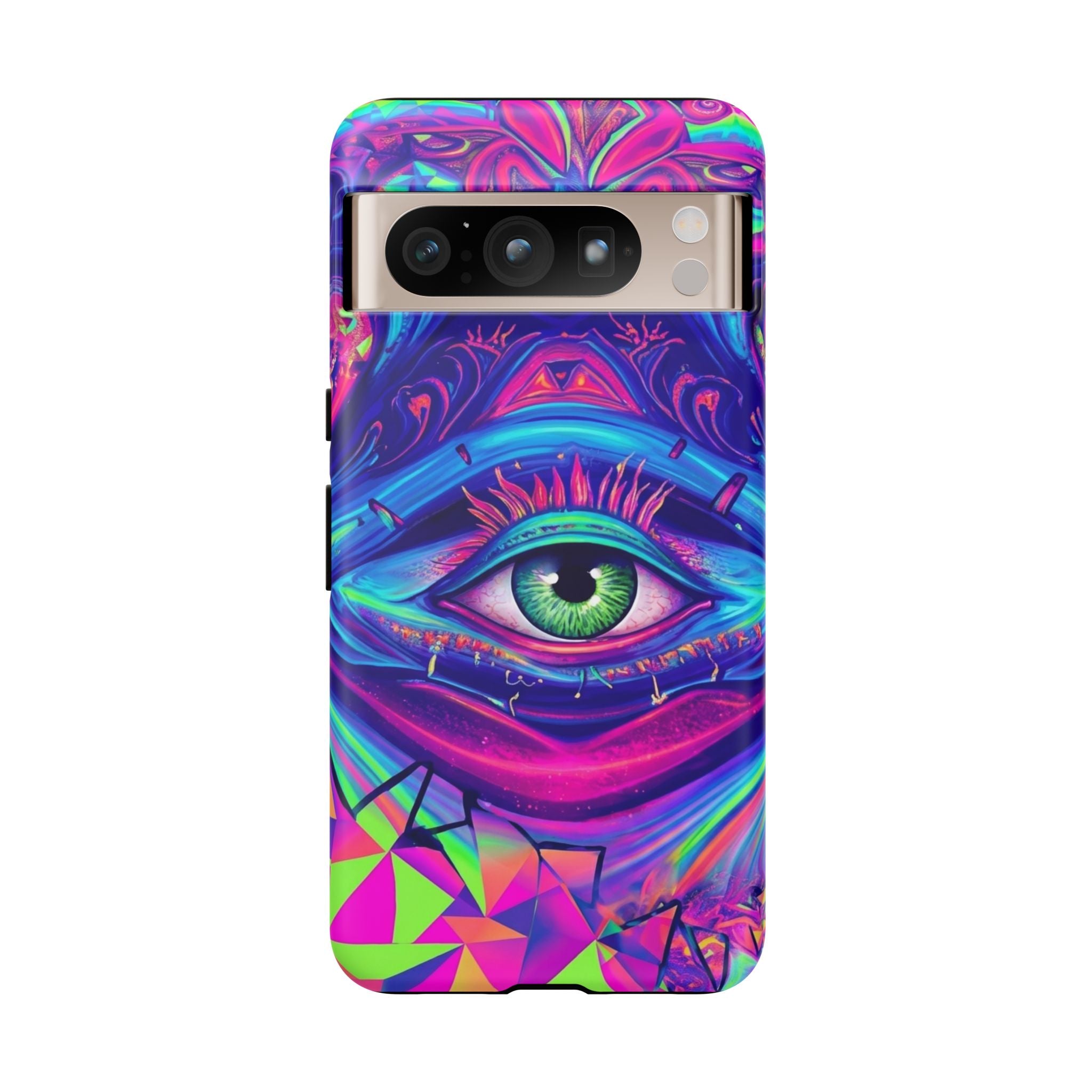 Psychedelic Third Eye Phone Case — Vibrant Retro Trippy Protective Cover