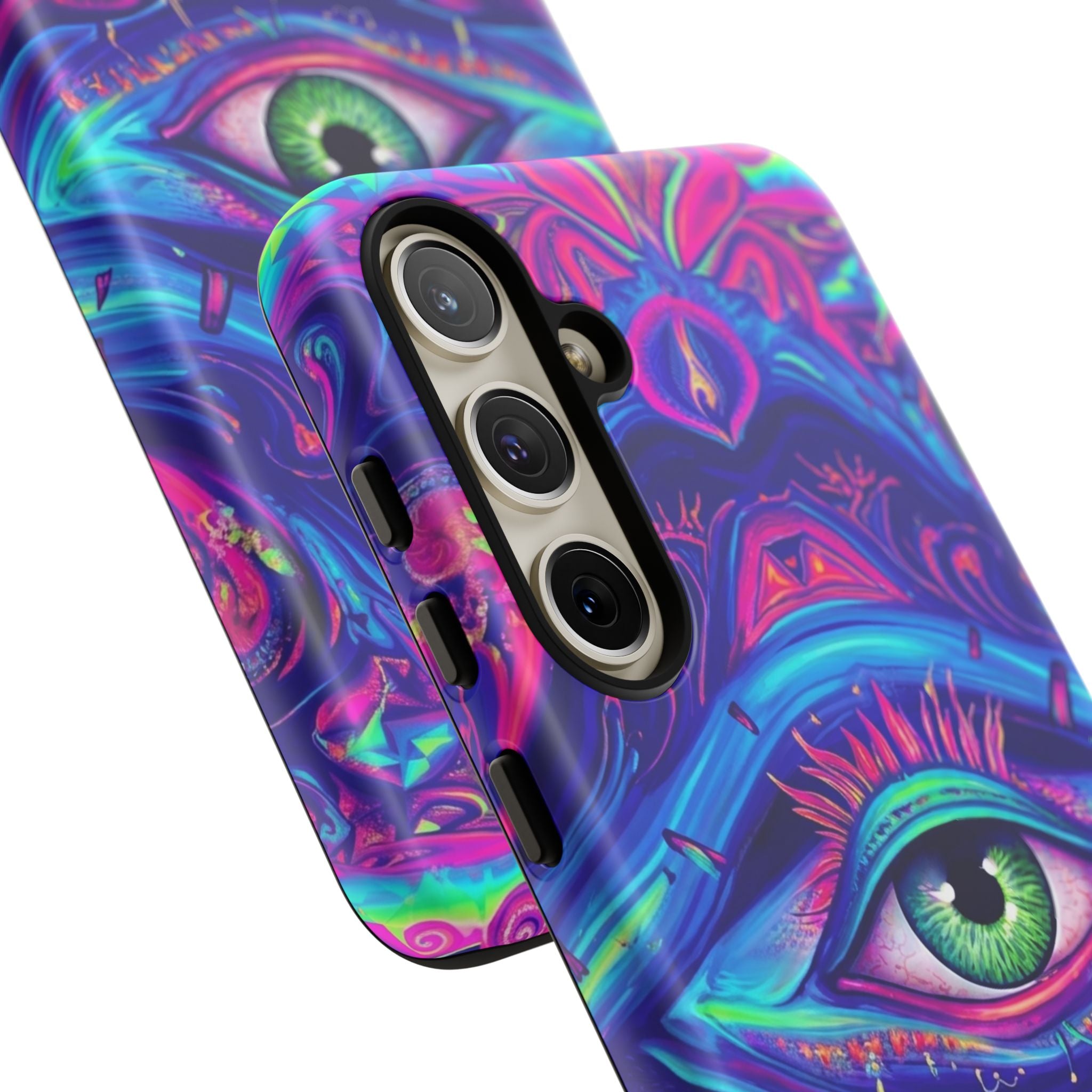 Psychedelic Third Eye Phone Case — Vibrant Retro Trippy Protective Cover