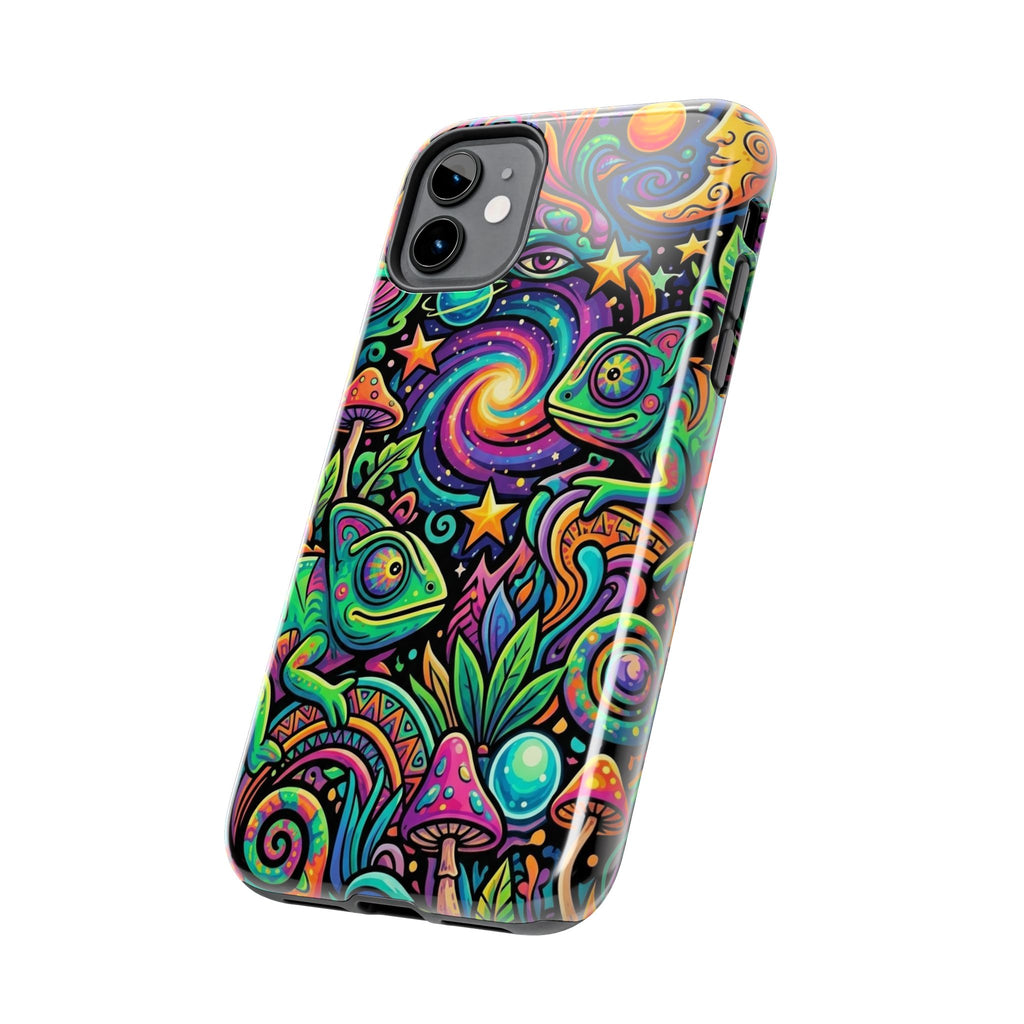 Psychedelic Chameleon Swirl Tough Phone Case