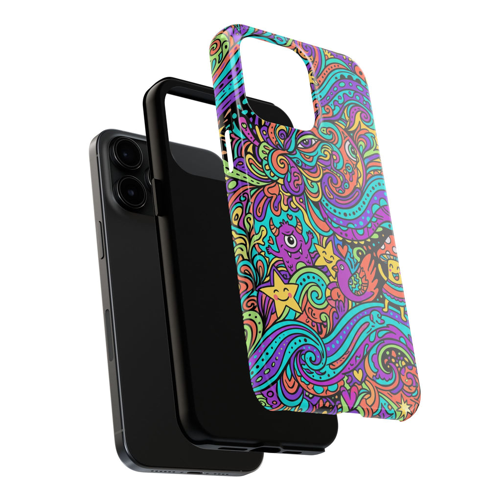 Psychedelic Doodle Wave | Tough Phone Cases
