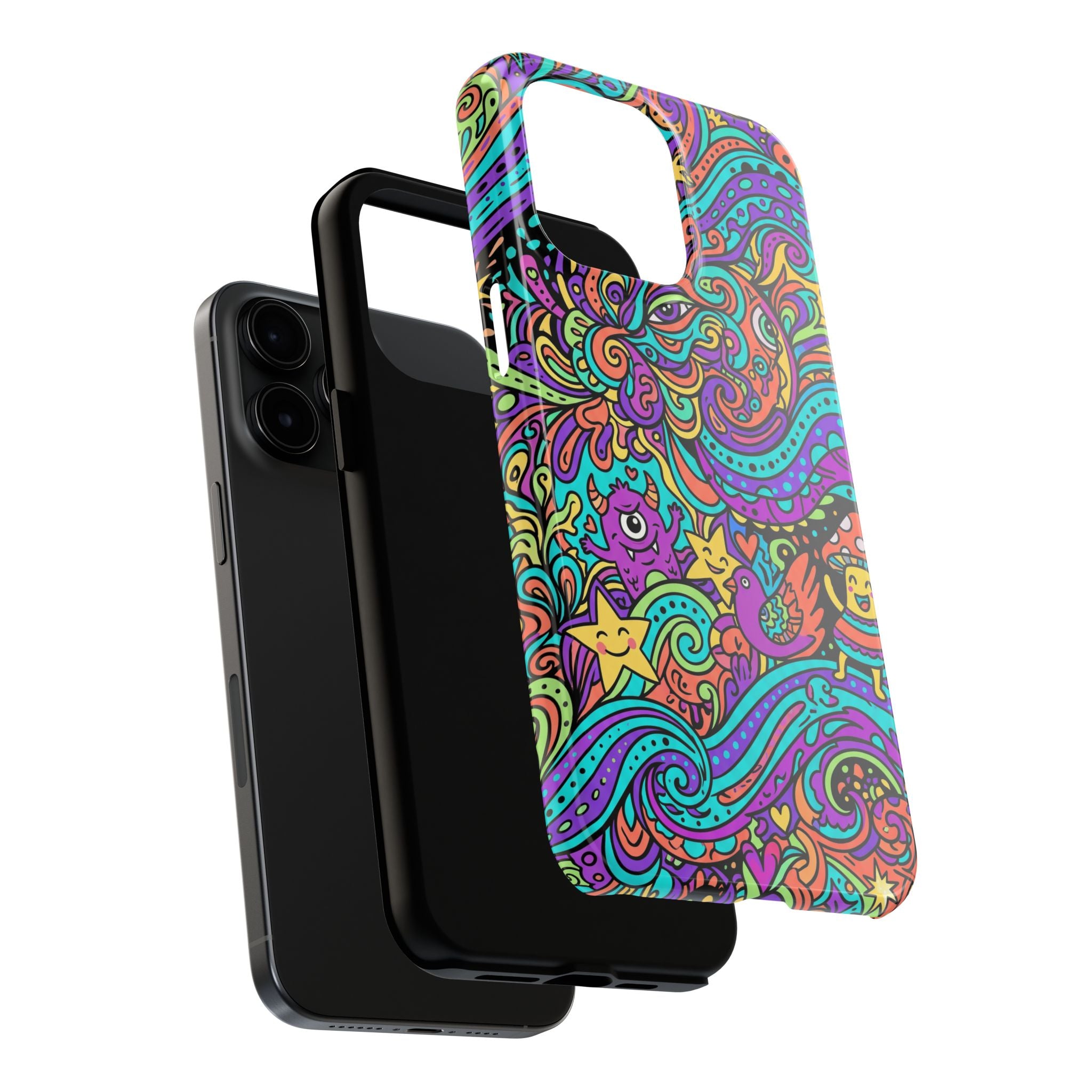 Psychedelic Doodle Wave | Tough Phone Cases