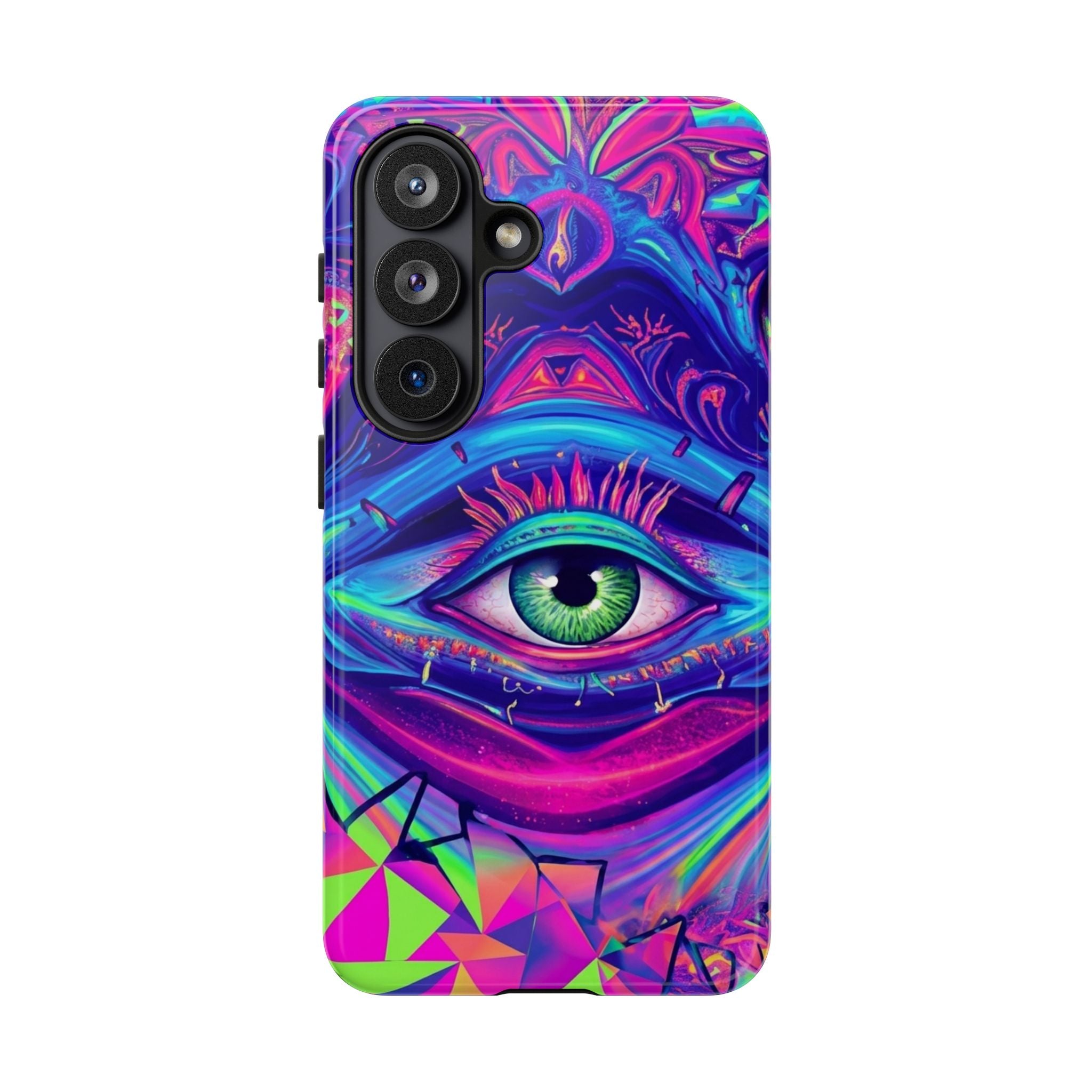 Psychedelic Third Eye Phone Case — Vibrant Retro Trippy Protective Cover