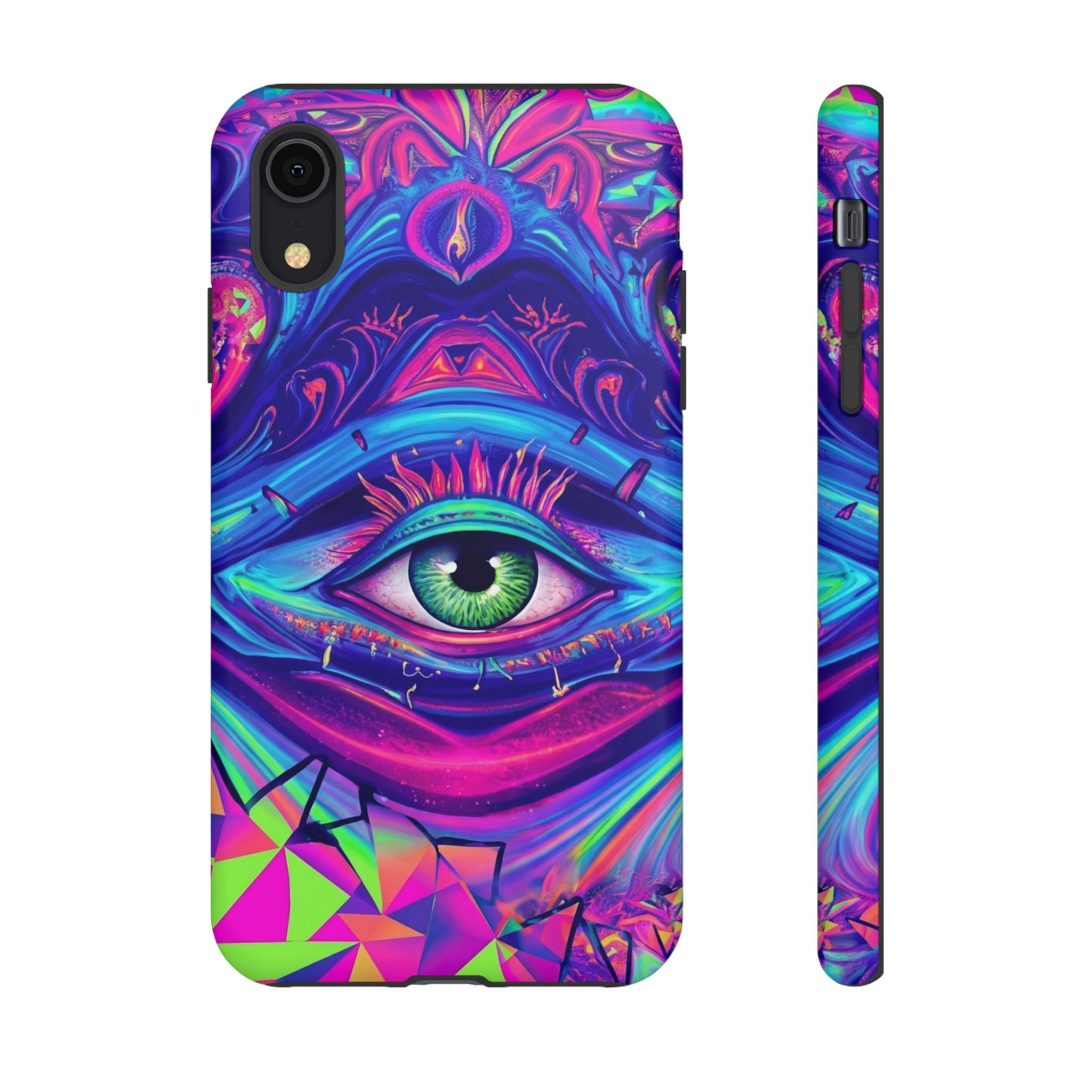 Psychedelic Third Eye Phone Case — Vibrant Retro Trippy Protective Cover