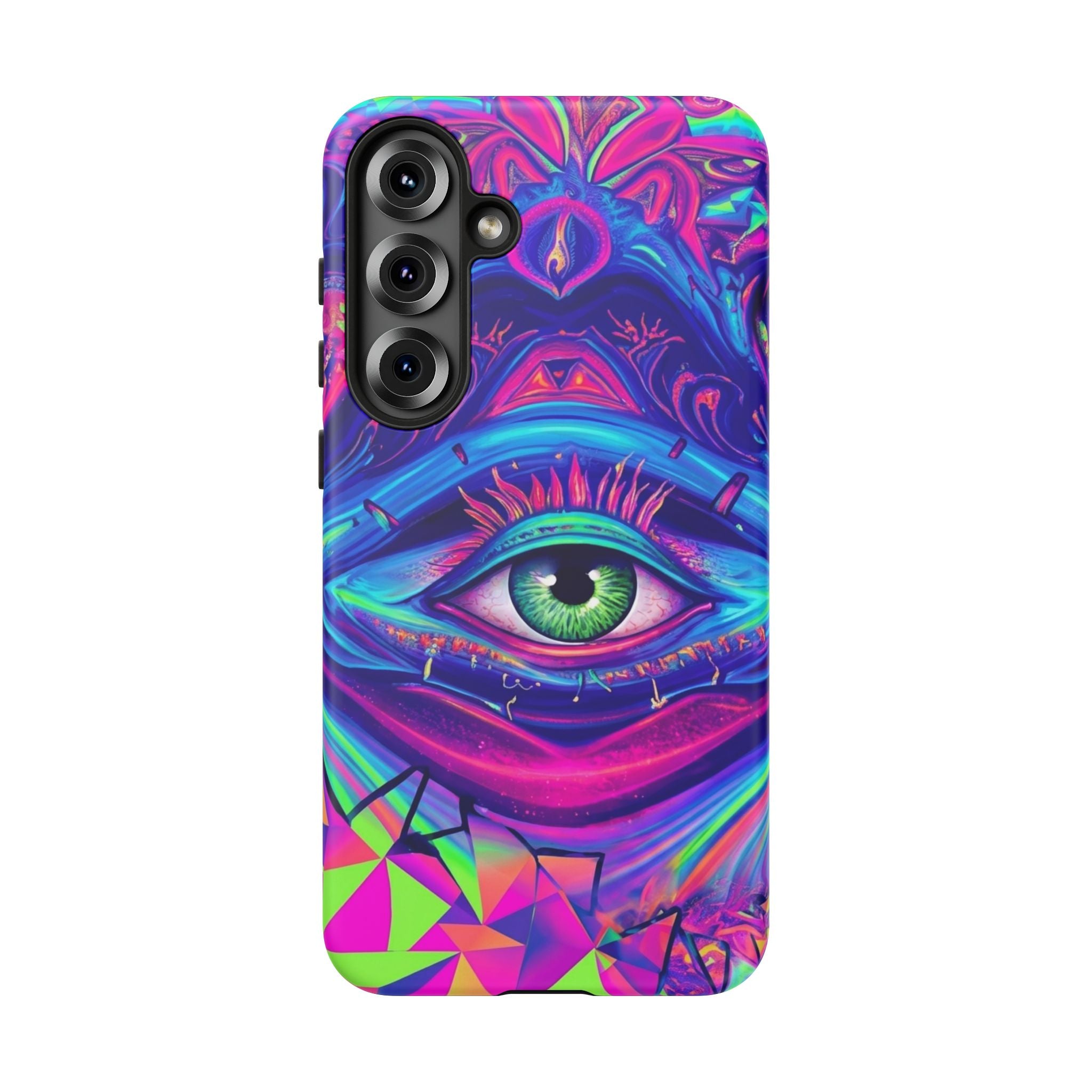Psychedelic Third Eye Phone Case — Vibrant Retro Trippy Protective Cover