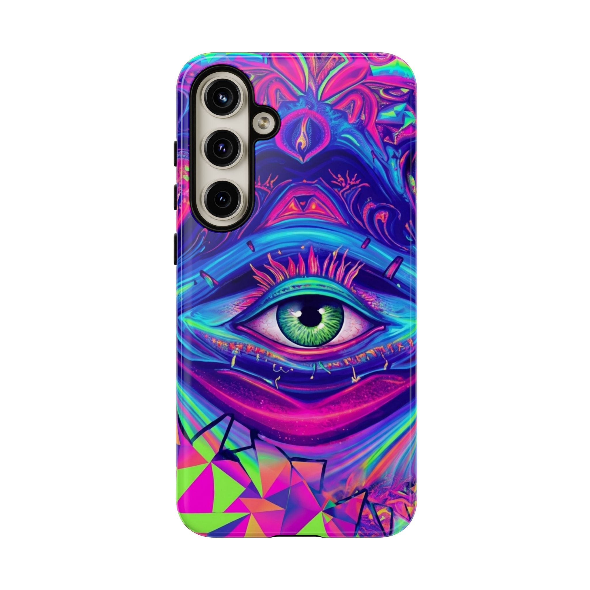 Psychedelic Third Eye Phone Case — Vibrant Retro Trippy Protective Cover