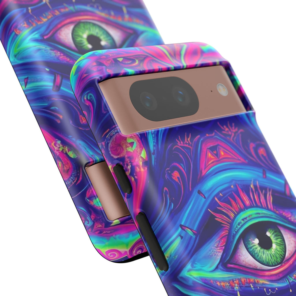 Psychedelic Third Eye Phone Case — Vibrant Retro Trippy Protective Cover