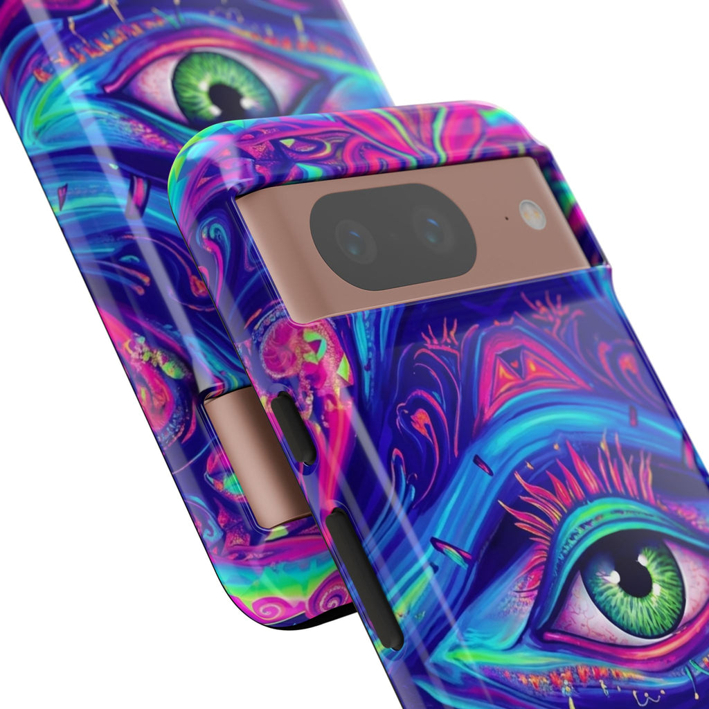 Psychedelic Third Eye Phone Case — Vibrant Retro Trippy Protective Cover
