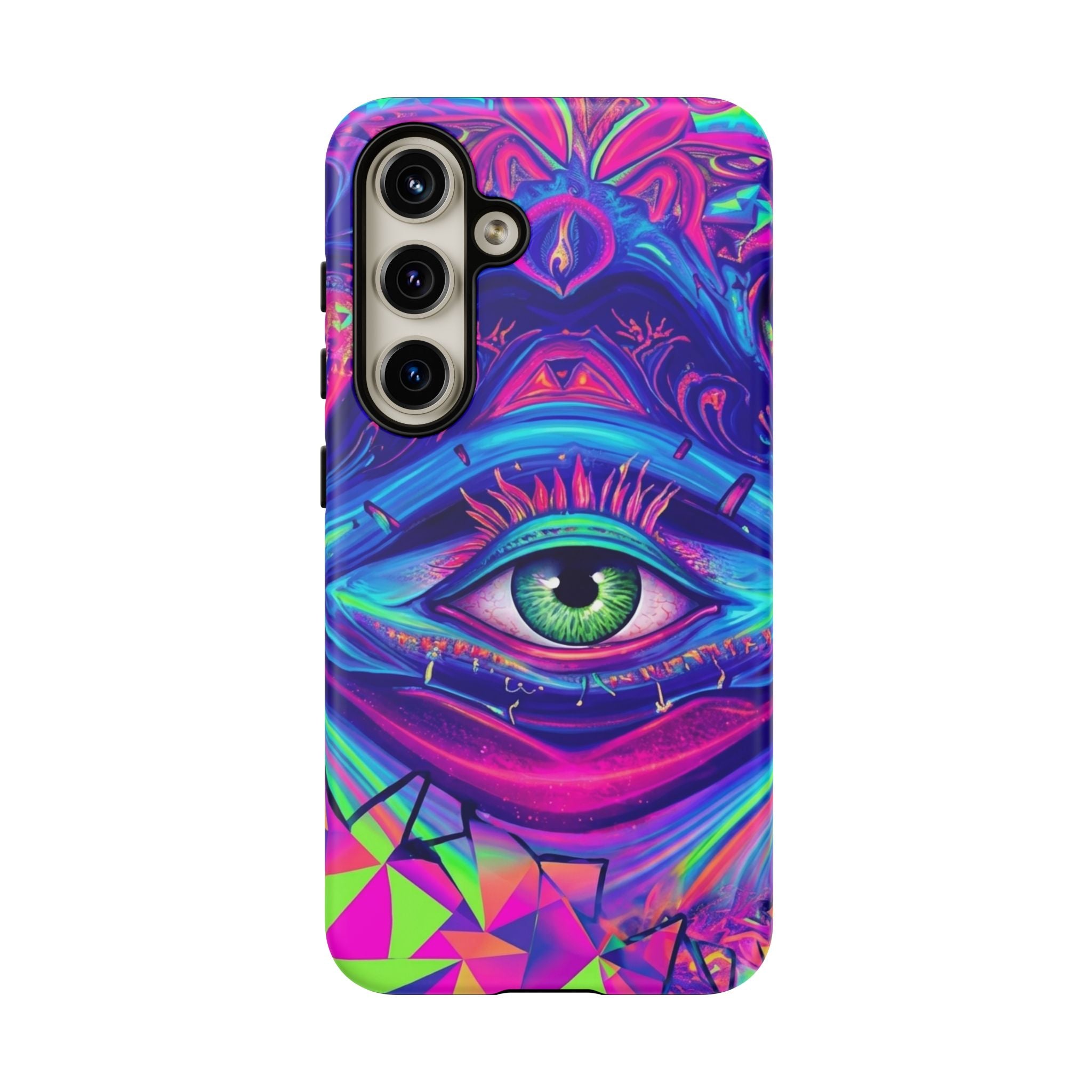 Psychedelic Third Eye Phone Case — Vibrant Retro Trippy Protective Cover