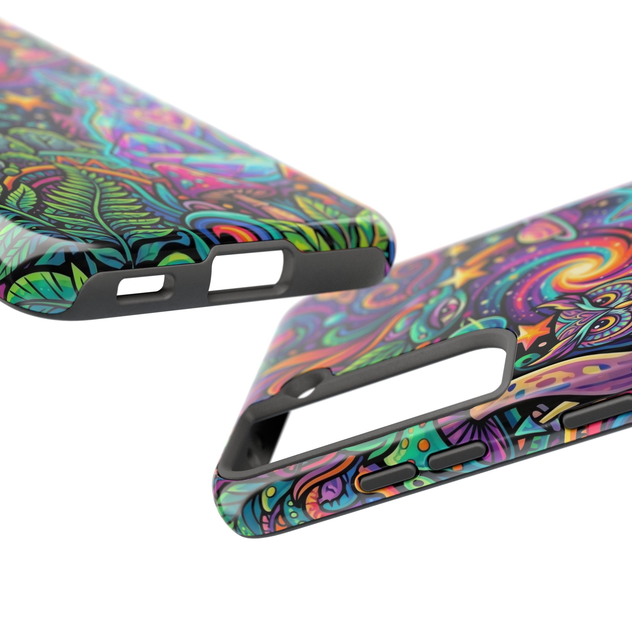 Psychedelic Owl/Wolf Tough Phone Cases