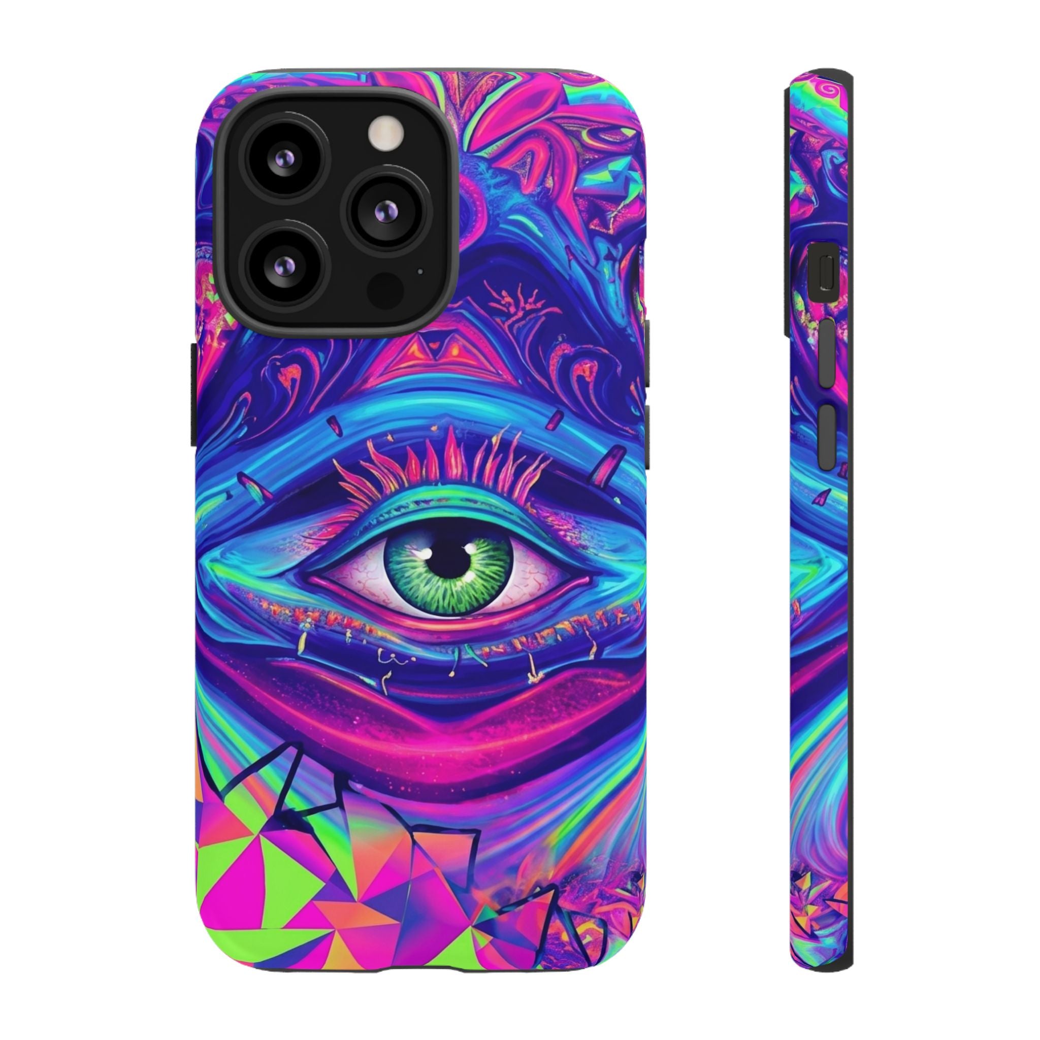 Psychedelic Third Eye Phone Case — Vibrant Retro Trippy Protective Cover
