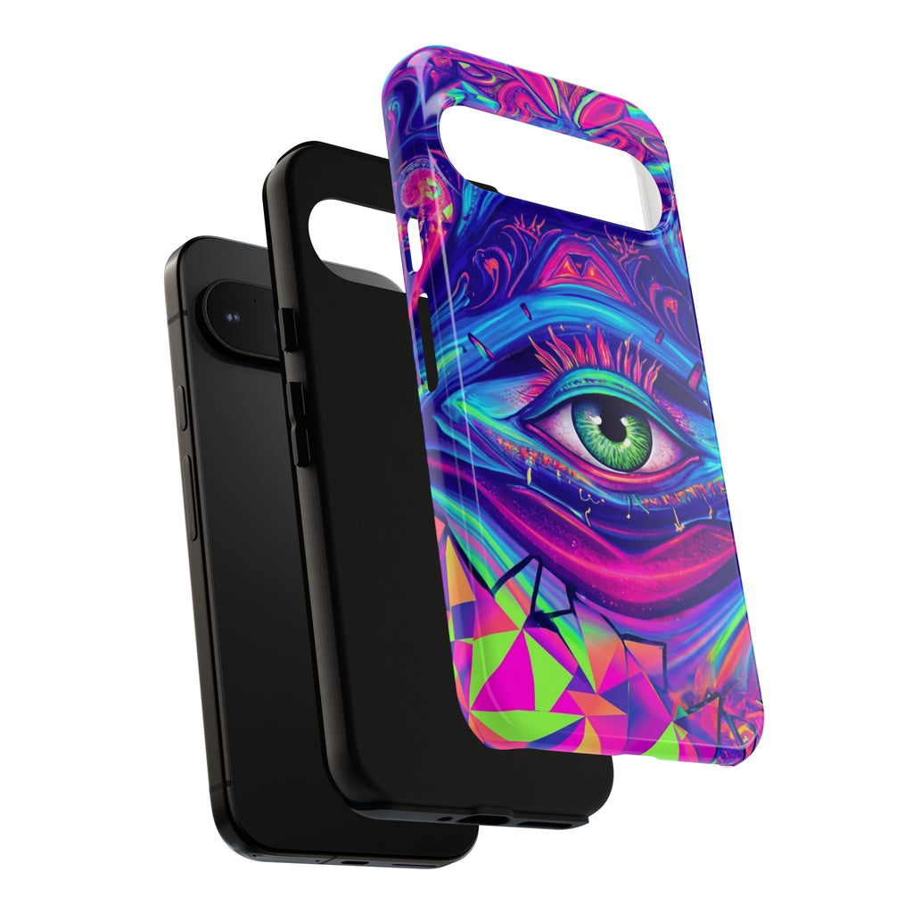 Psychedelic Third Eye Phone Case — Vibrant Retro Trippy Protective Cover