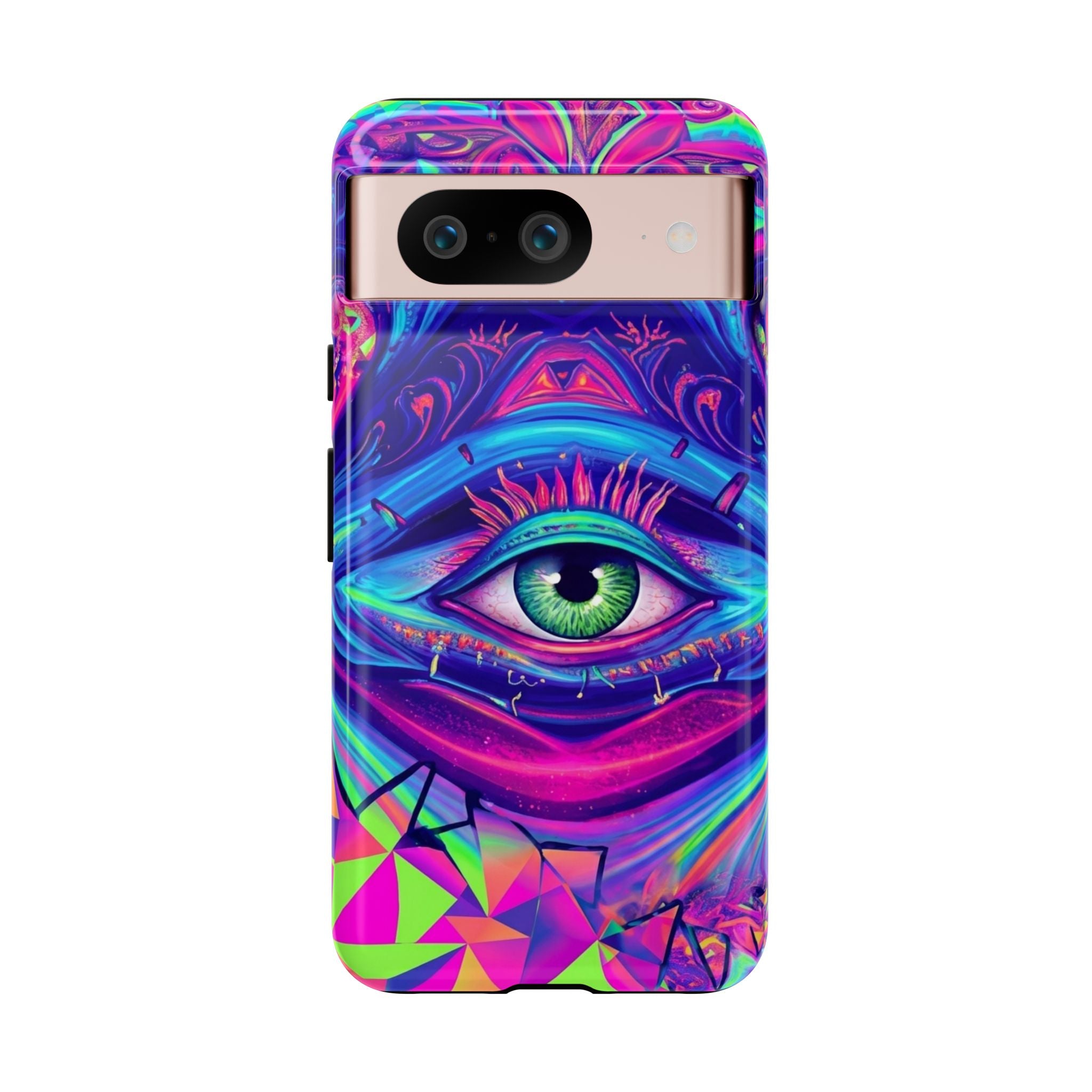 Psychedelic Third Eye Phone Case — Vibrant Retro Trippy Protective Cover