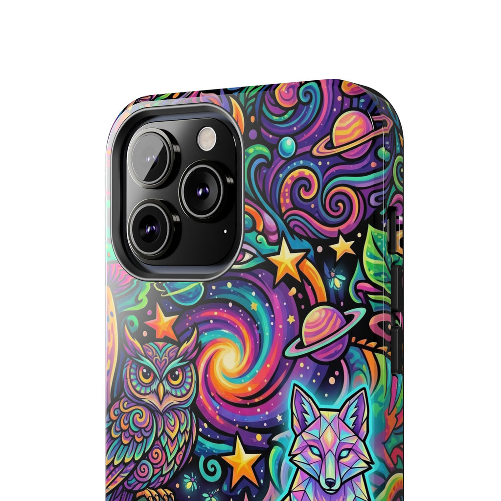 Psychedelic Owl/Wolf Tough Phone Cases