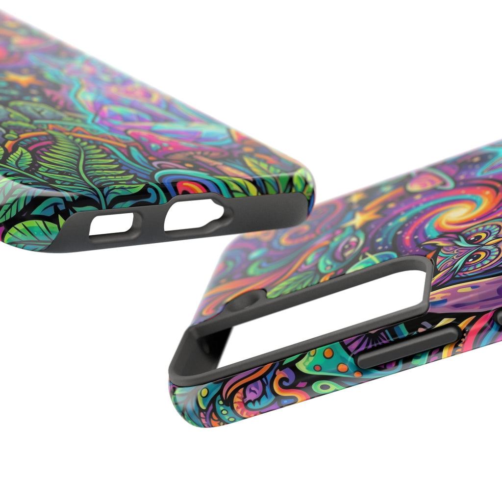 Psychedelic Owl/Wolf Tough Phone Cases