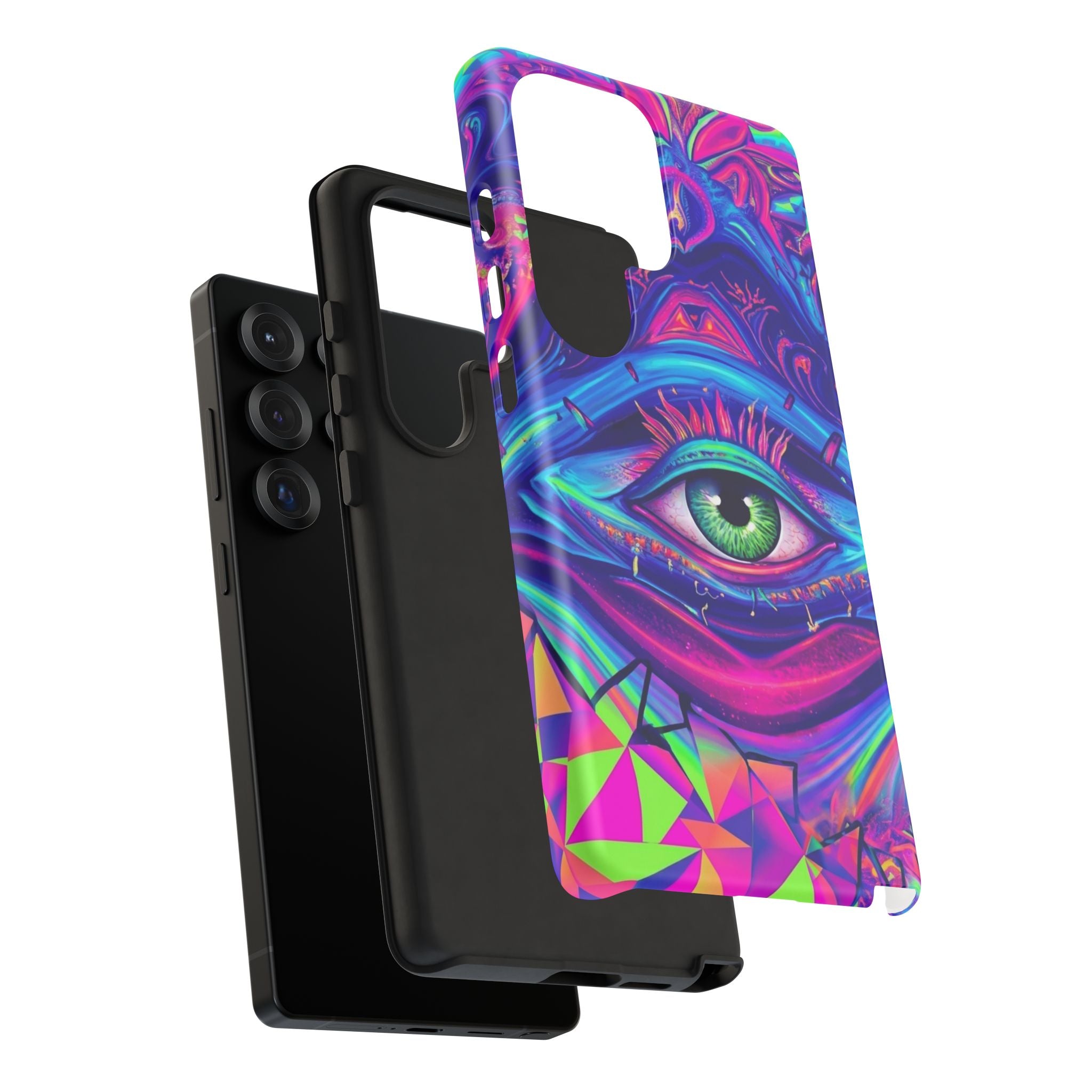 Psychedelic Third Eye Phone Case — Vibrant Retro Trippy Protective Cover