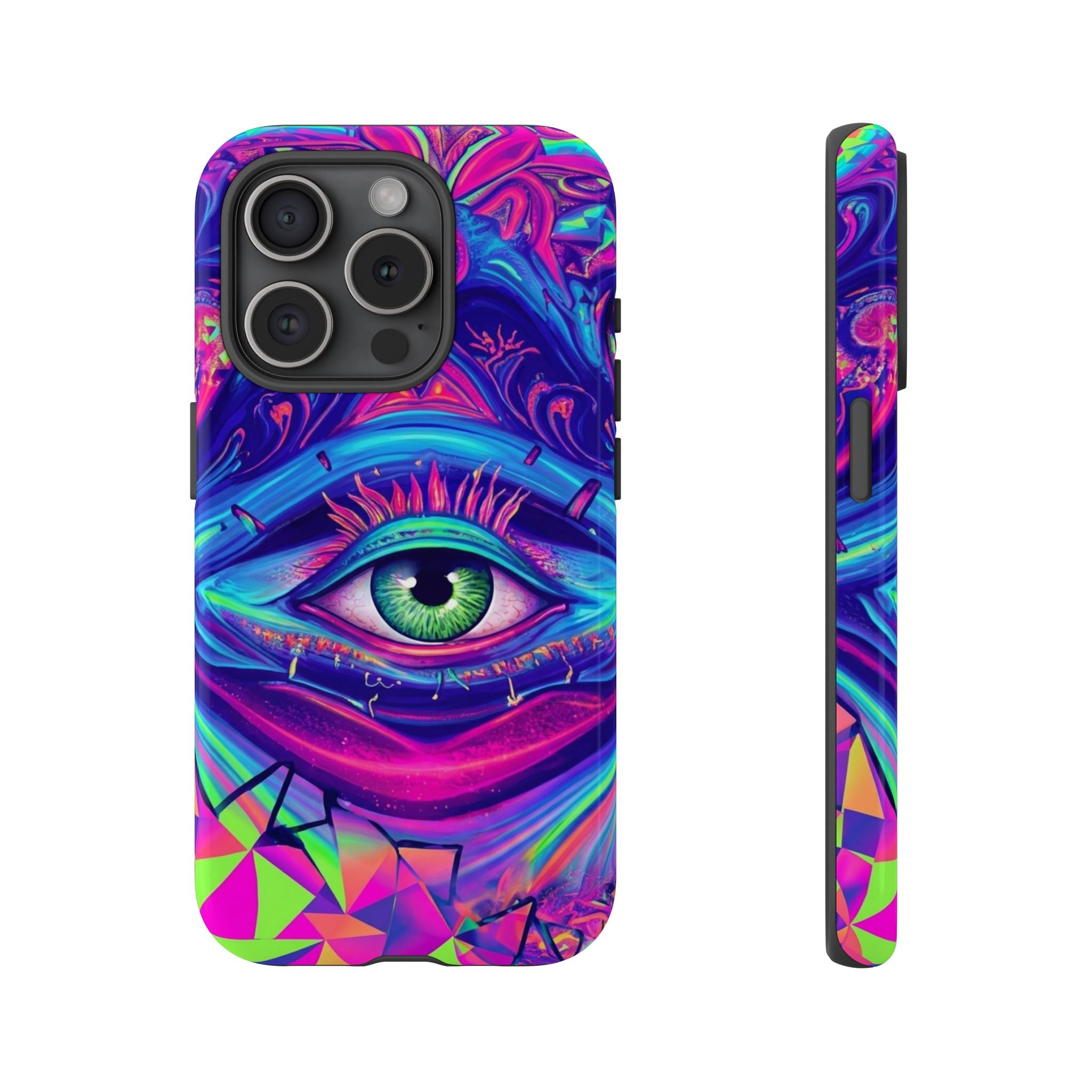 Psychedelic Third Eye Phone Case — Vibrant Retro Trippy Protective Cover