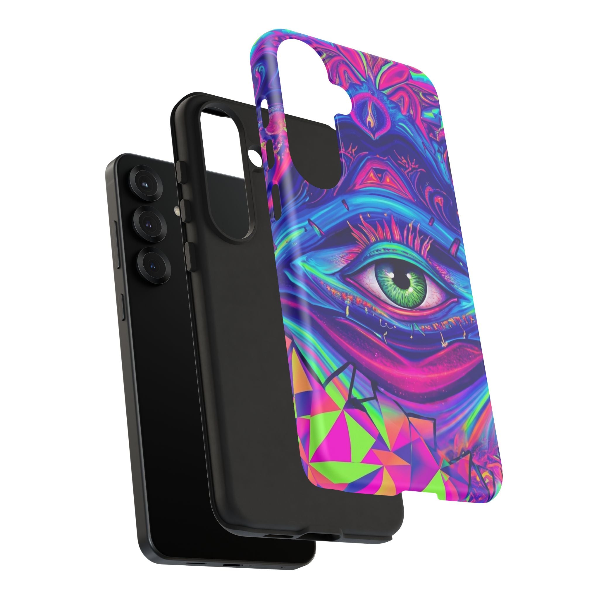 Psychedelic Third Eye Phone Case — Vibrant Retro Trippy Protective Cover