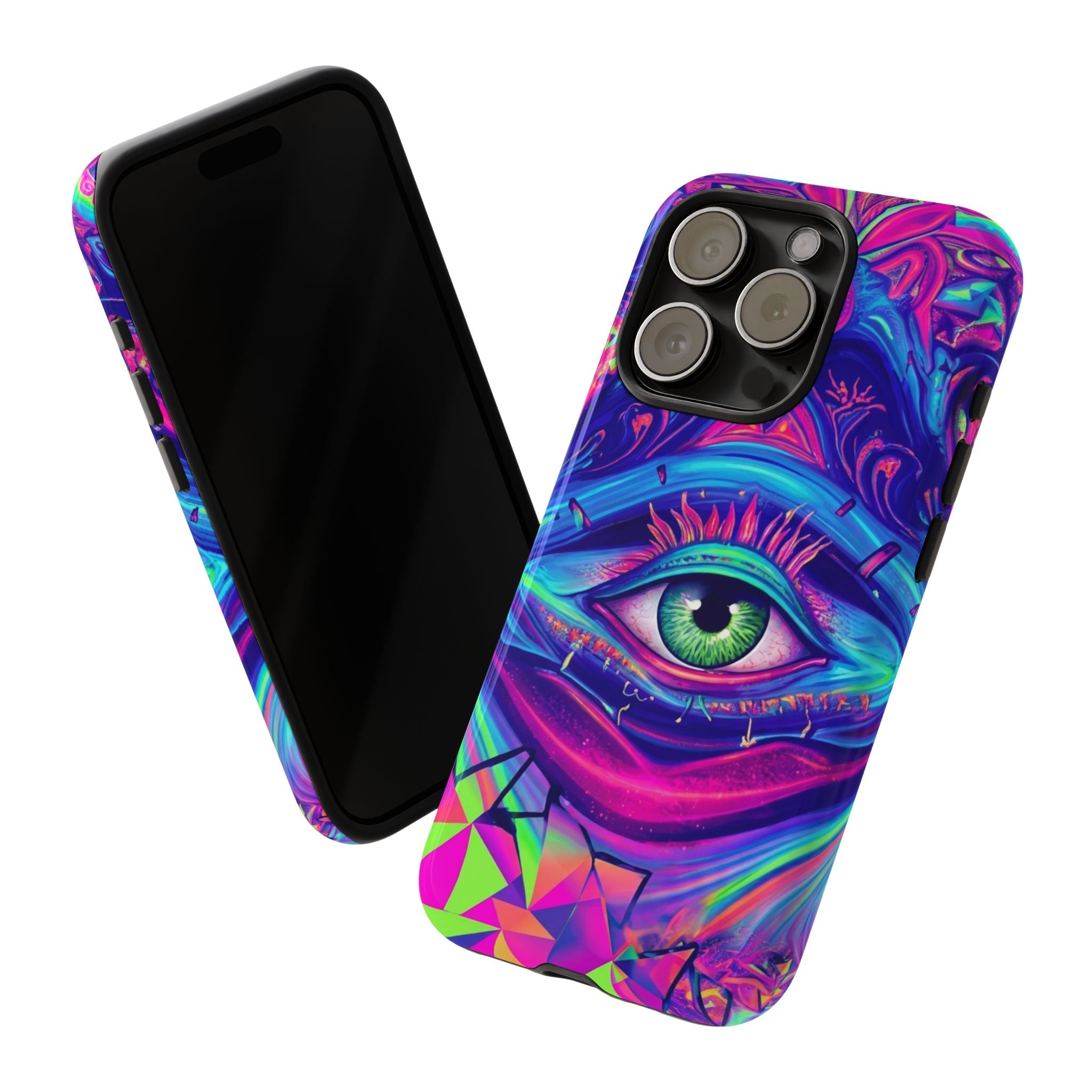 Psychedelic Third Eye Phone Case — Vibrant Retro Trippy Protective Cover