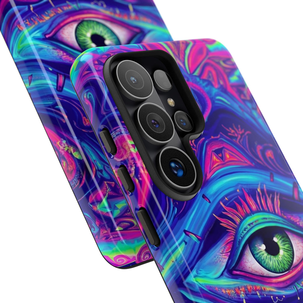 Psychedelic Third Eye Phone Case — Vibrant Retro Trippy Protective Cover