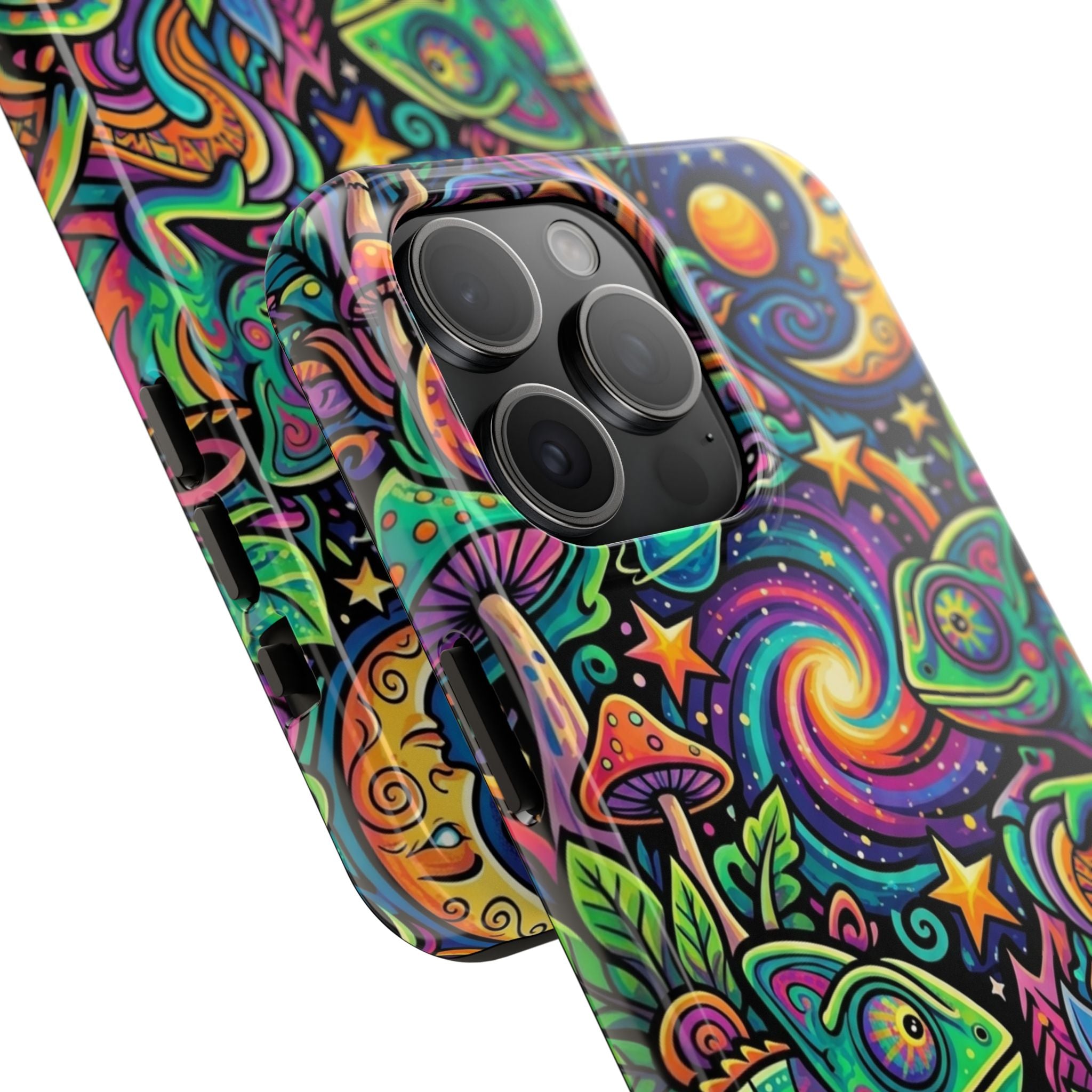 Psychedelic Chameleon Swirl Tough Phone Case