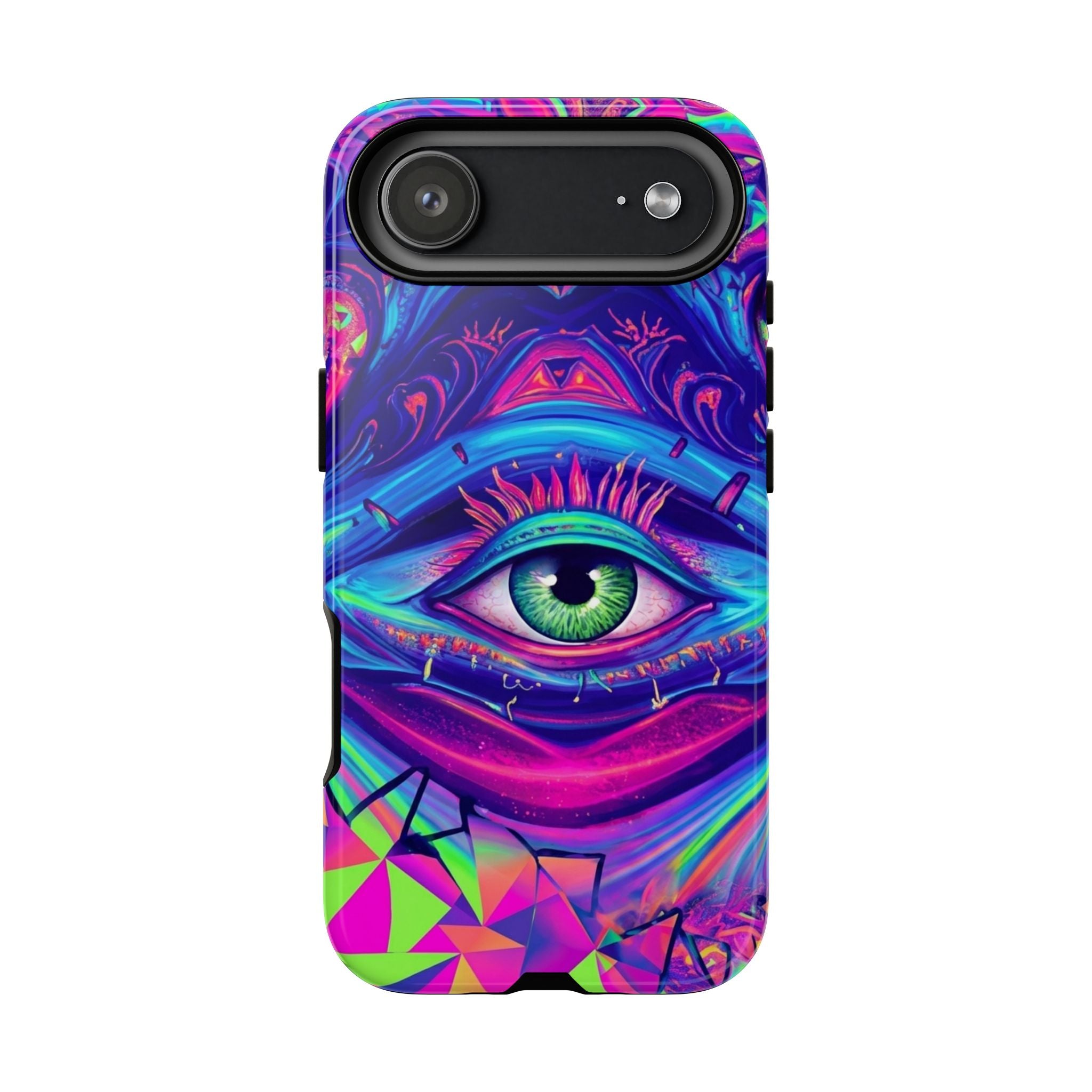 Psychedelic Third Eye Phone Case — Vibrant Retro Trippy Protective Cover
