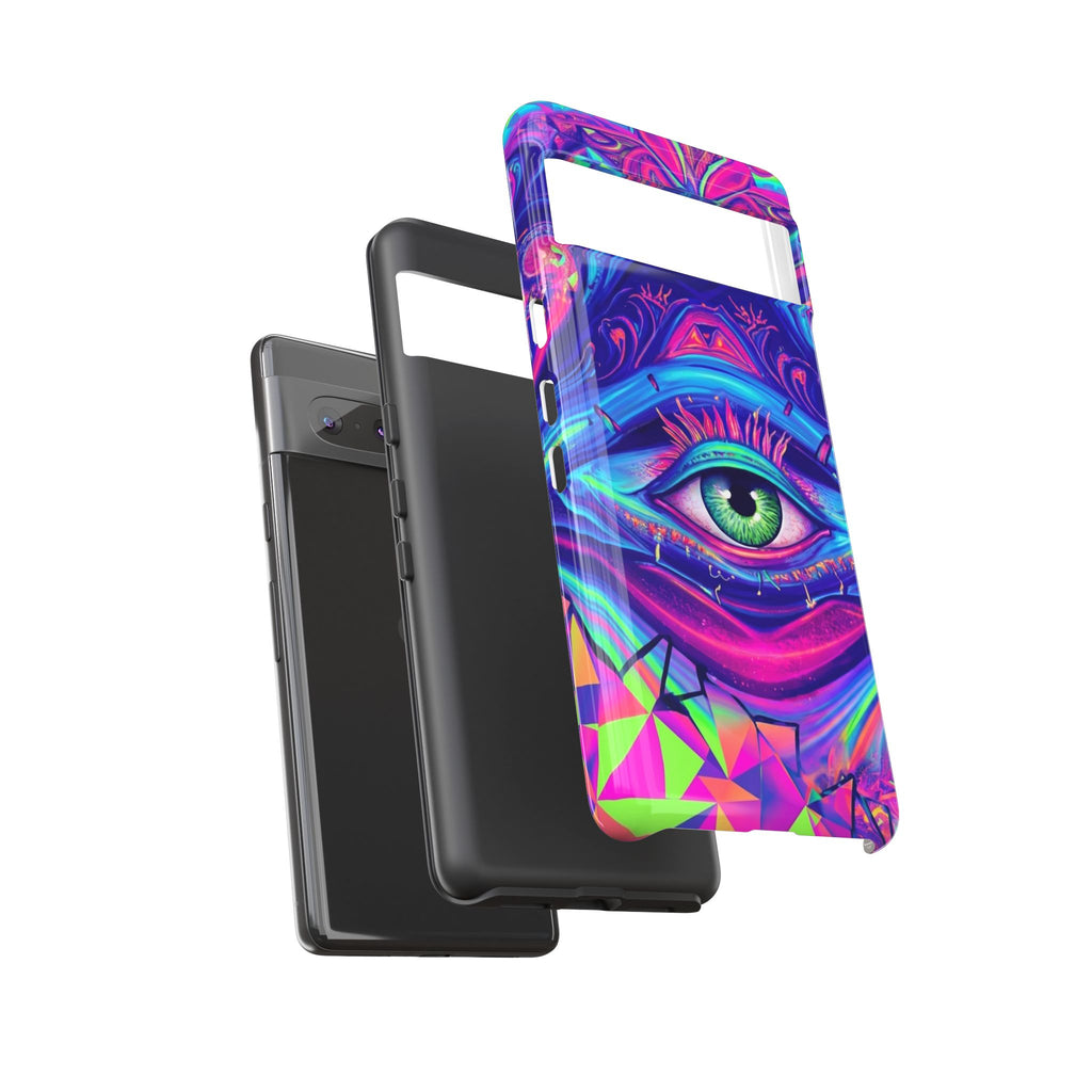 Psychedelic Third Eye Phone Case — Vibrant Retro Trippy Protective Cover
