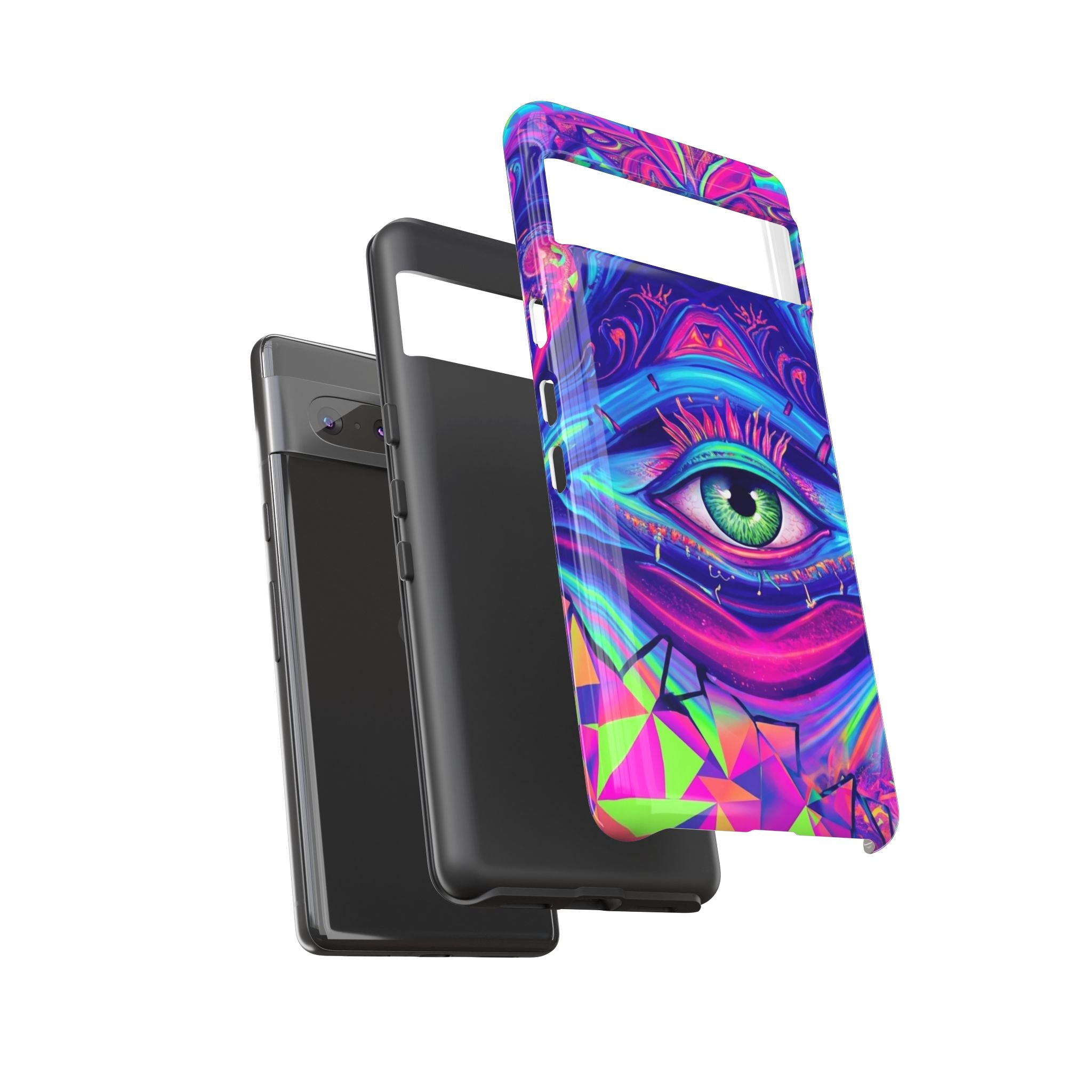 Psychedelic Third Eye Phone Case — Vibrant Retro Trippy Protective Cover