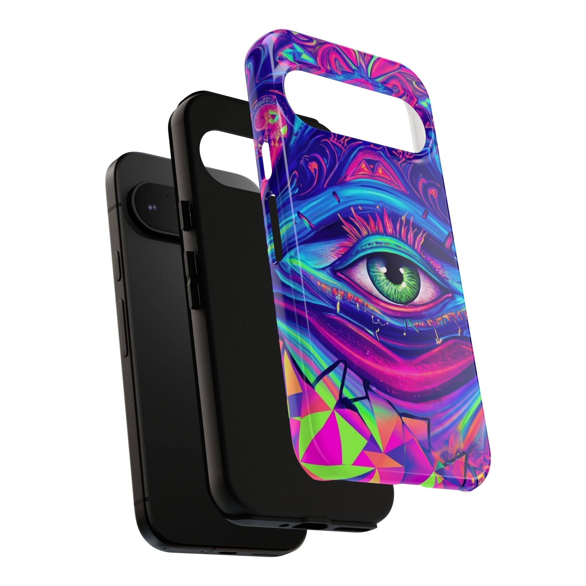 Psychedelic Third Eye Phone Case — Vibrant Retro Trippy Protective Cover