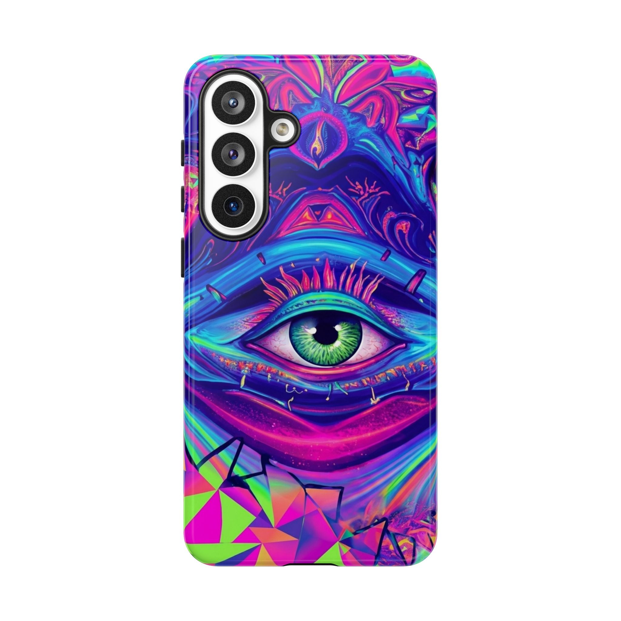 Psychedelic Third Eye Phone Case — Vibrant Retro Trippy Protective Cover