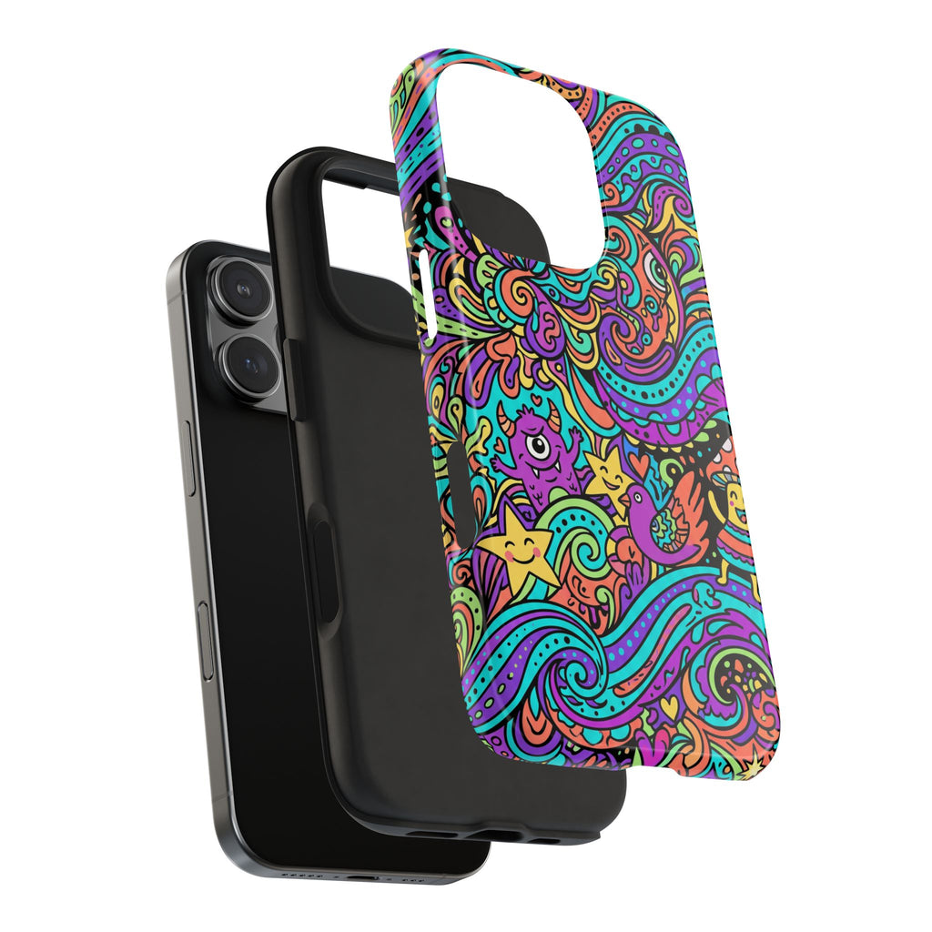 Psychedelic Doodle Wave | Tough Phone Cases