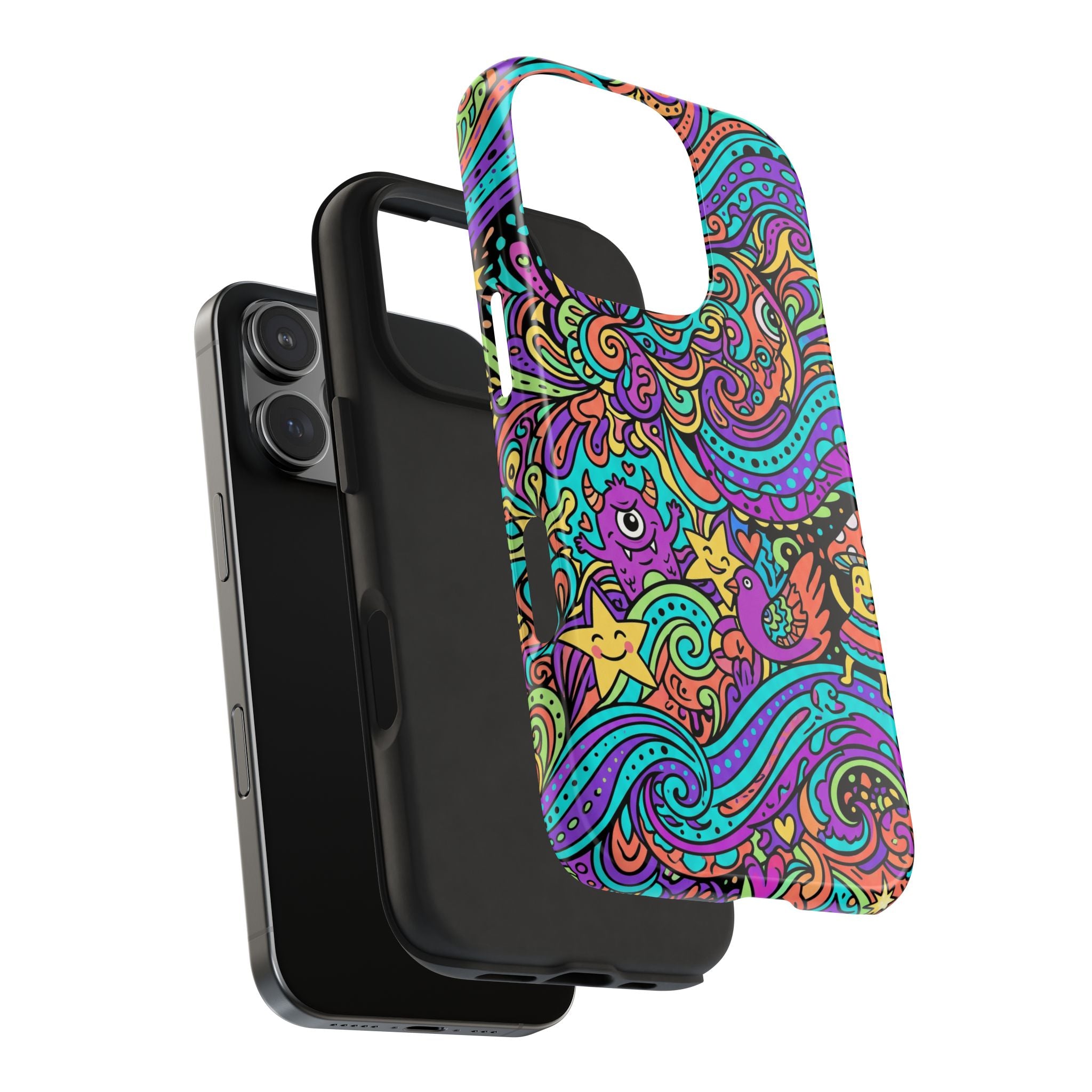 Psychedelic Doodle Wave | Tough Phone Cases