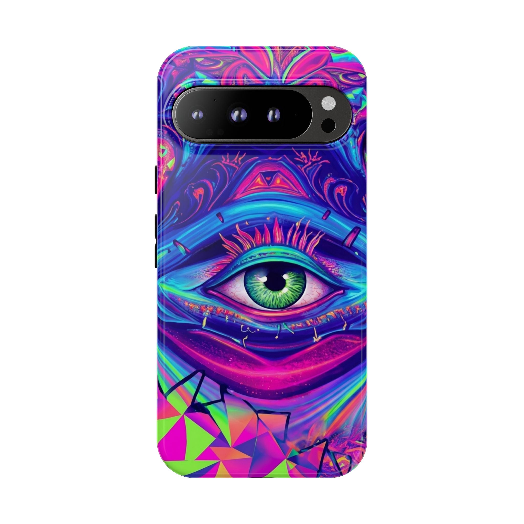 Psychedelic Third Eye Phone Case — Vibrant Retro Trippy Protective Cover