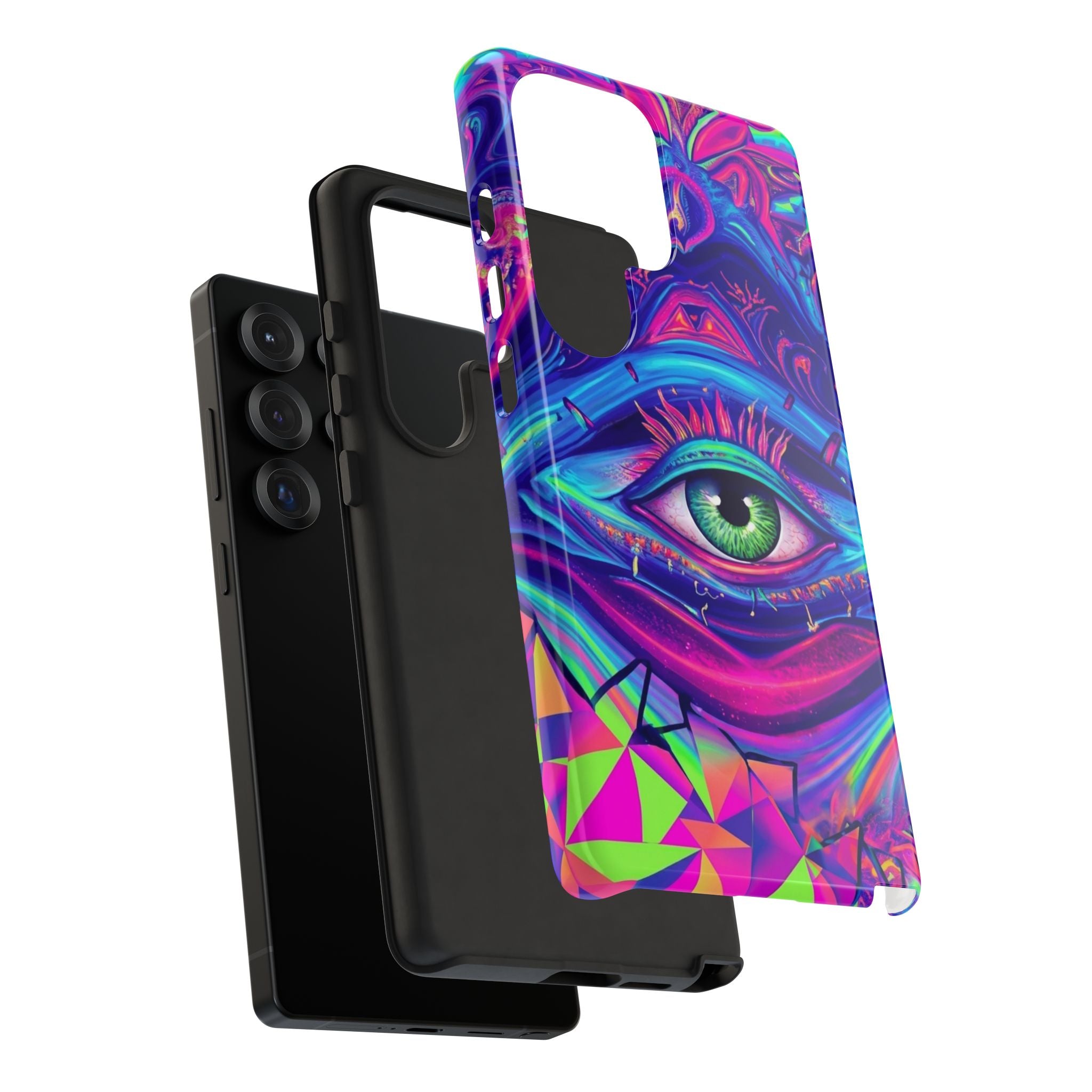 Psychedelic Third Eye Phone Case — Vibrant Retro Trippy Protective Cover
