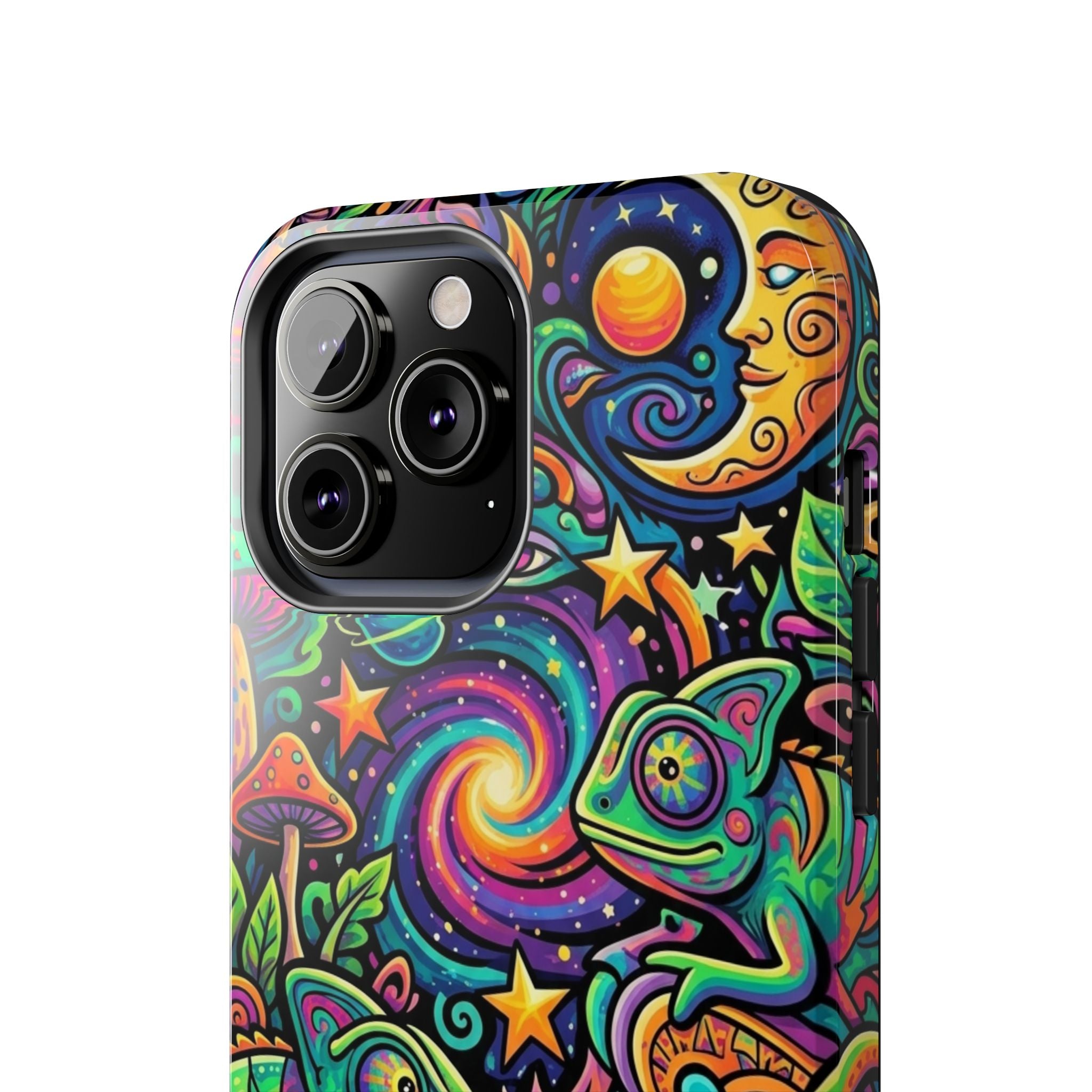Psychedelic Chameleon Swirl Tough Phone Case