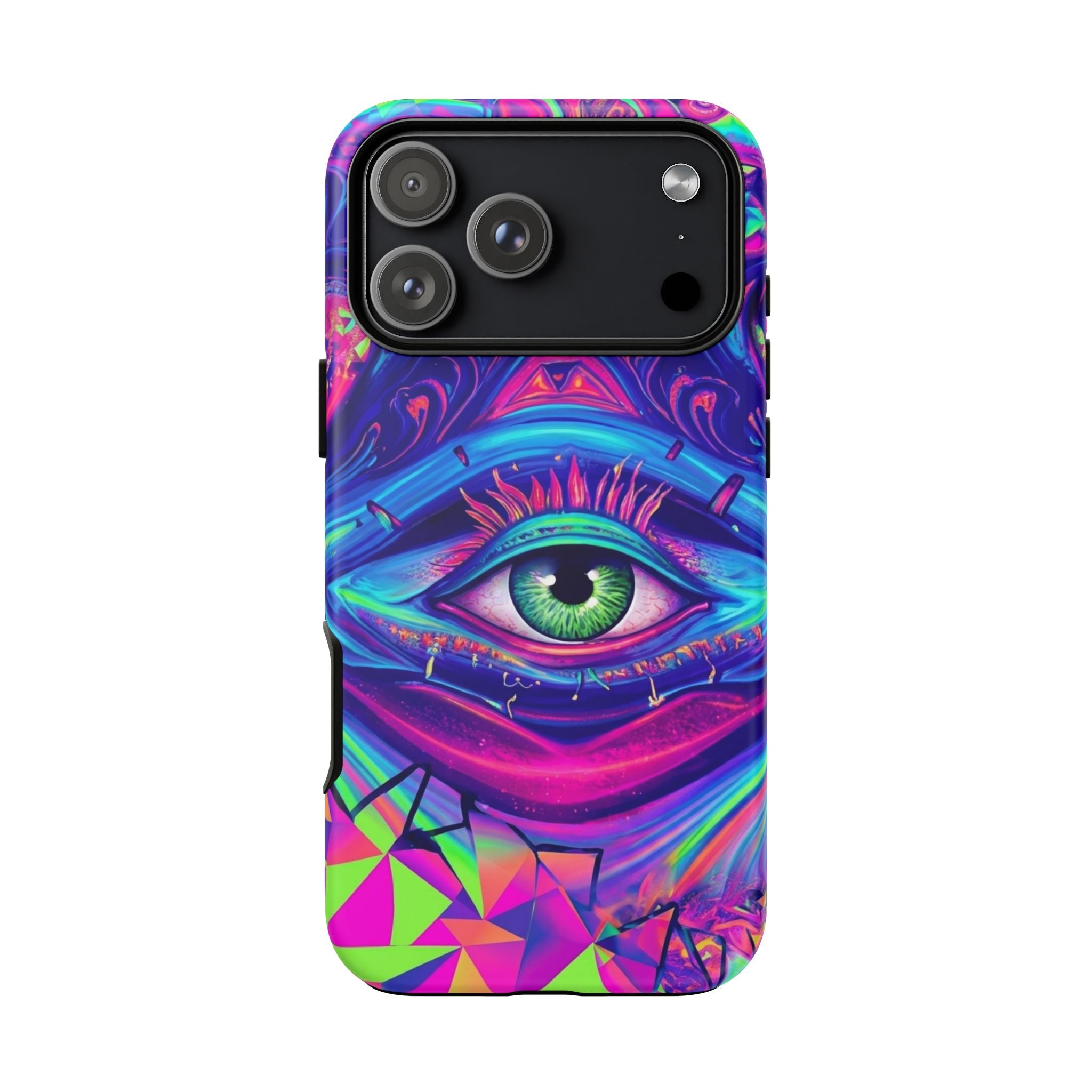 Psychedelic Third Eye Phone Case — Vibrant Retro Trippy Protective Cover