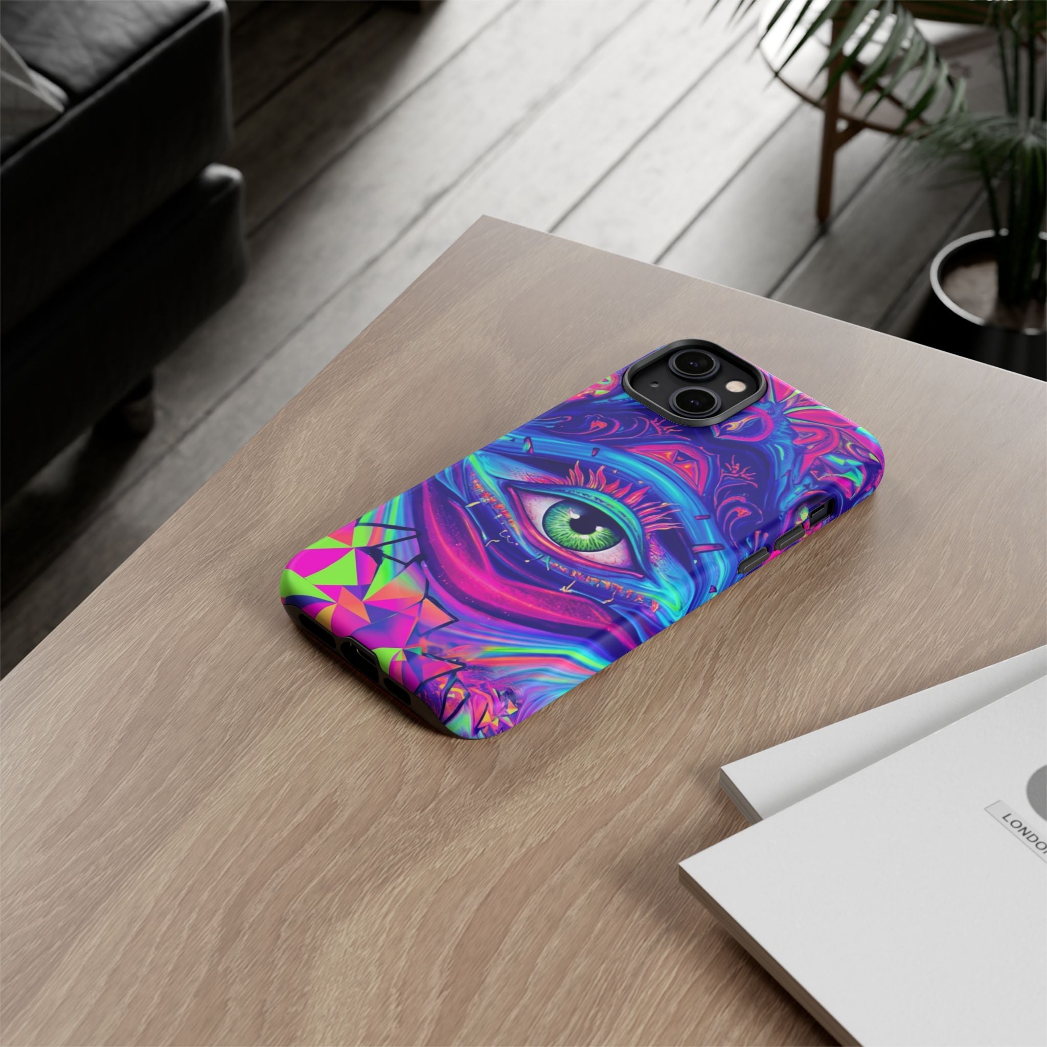 Psychedelic Third Eye Phone Case — Vibrant Retro Trippy Protective Cover