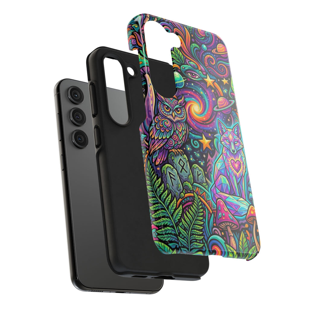 Psychedelic Owl/Wolf Tough Phone Cases