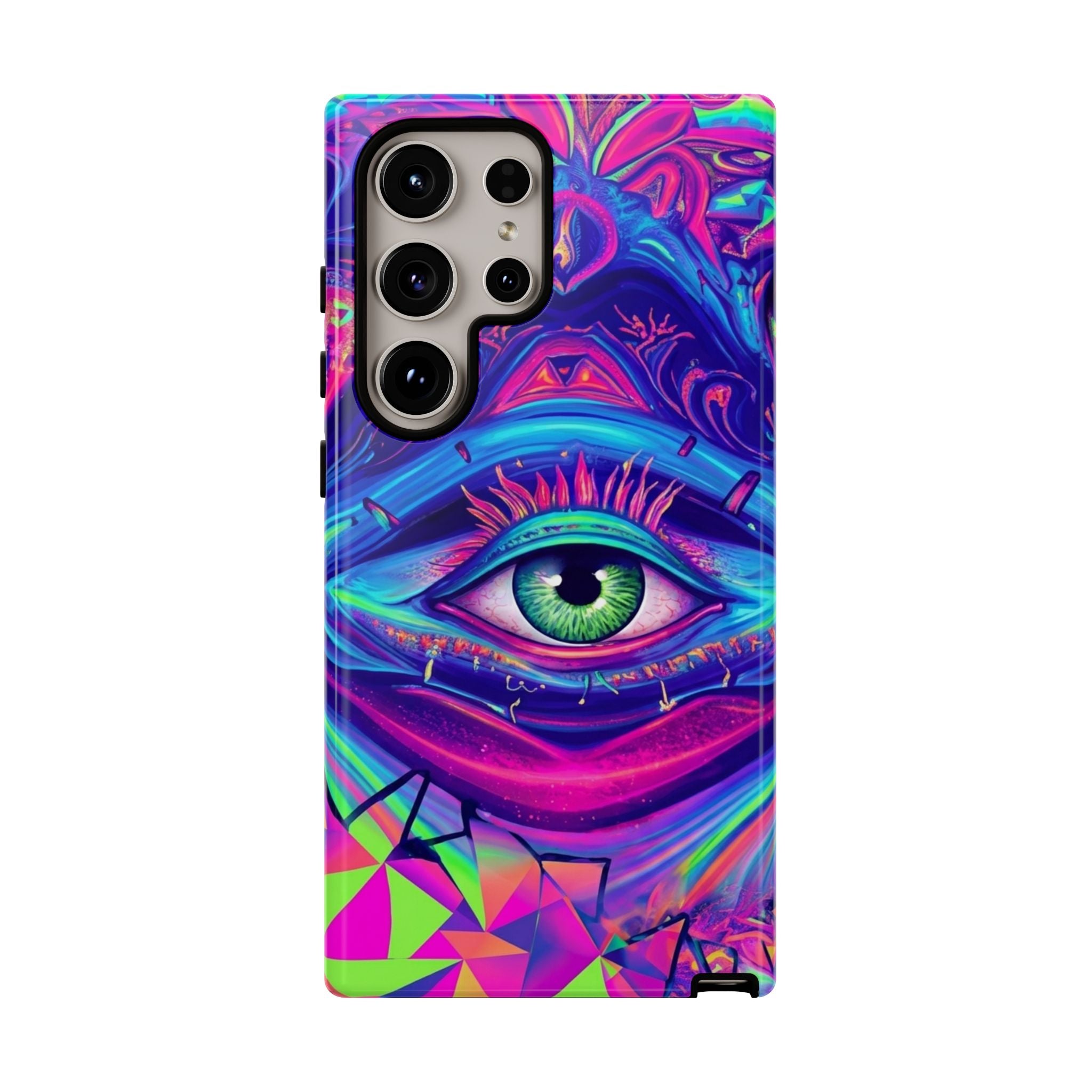 Psychedelic Third Eye Phone Case — Vibrant Retro Trippy Protective Cover