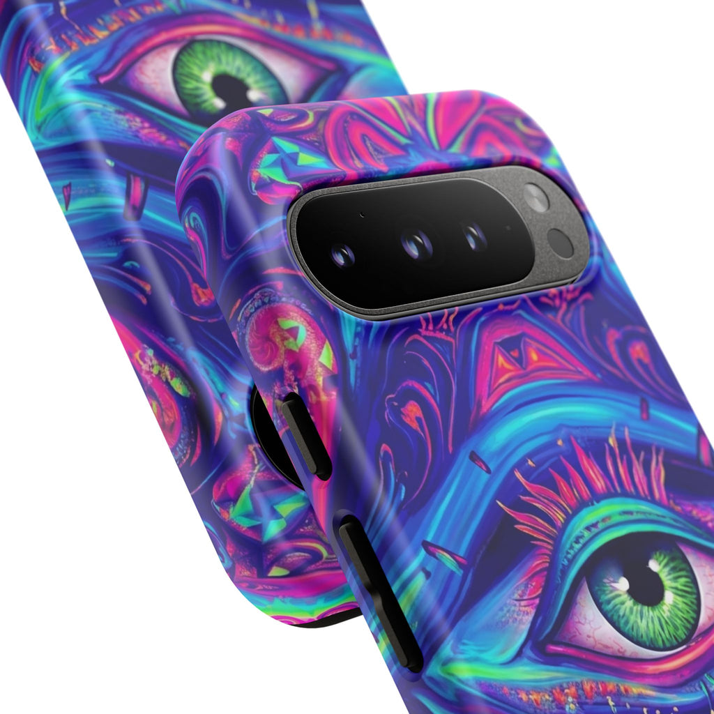 Psychedelic Third Eye Phone Case — Vibrant Retro Trippy Protective Cover