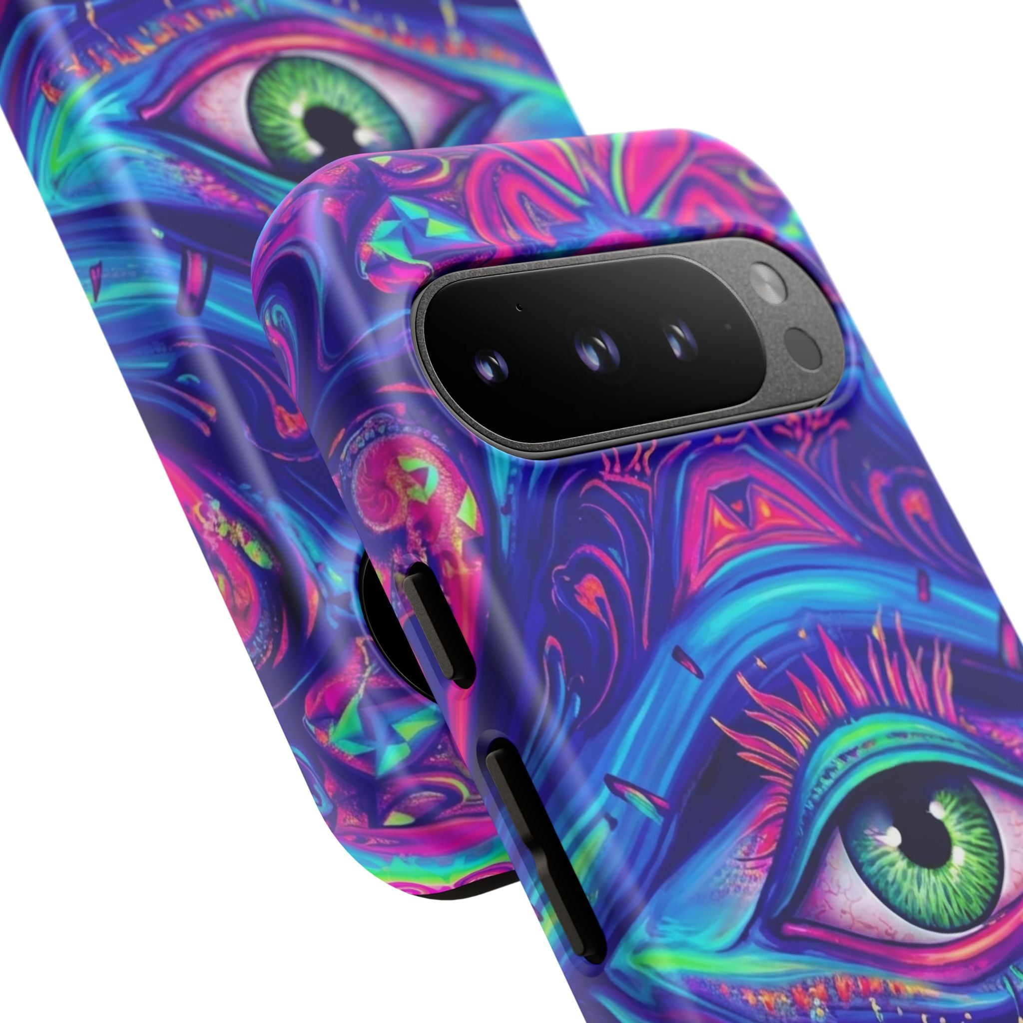 Psychedelic Third Eye Phone Case — Vibrant Retro Trippy Protective Cover