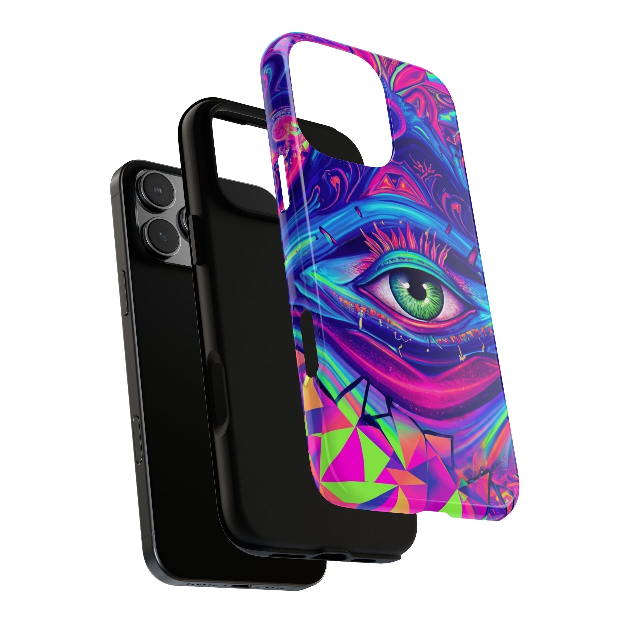 Psychedelic Third Eye Phone Case — Vibrant Retro Trippy Protective Cover