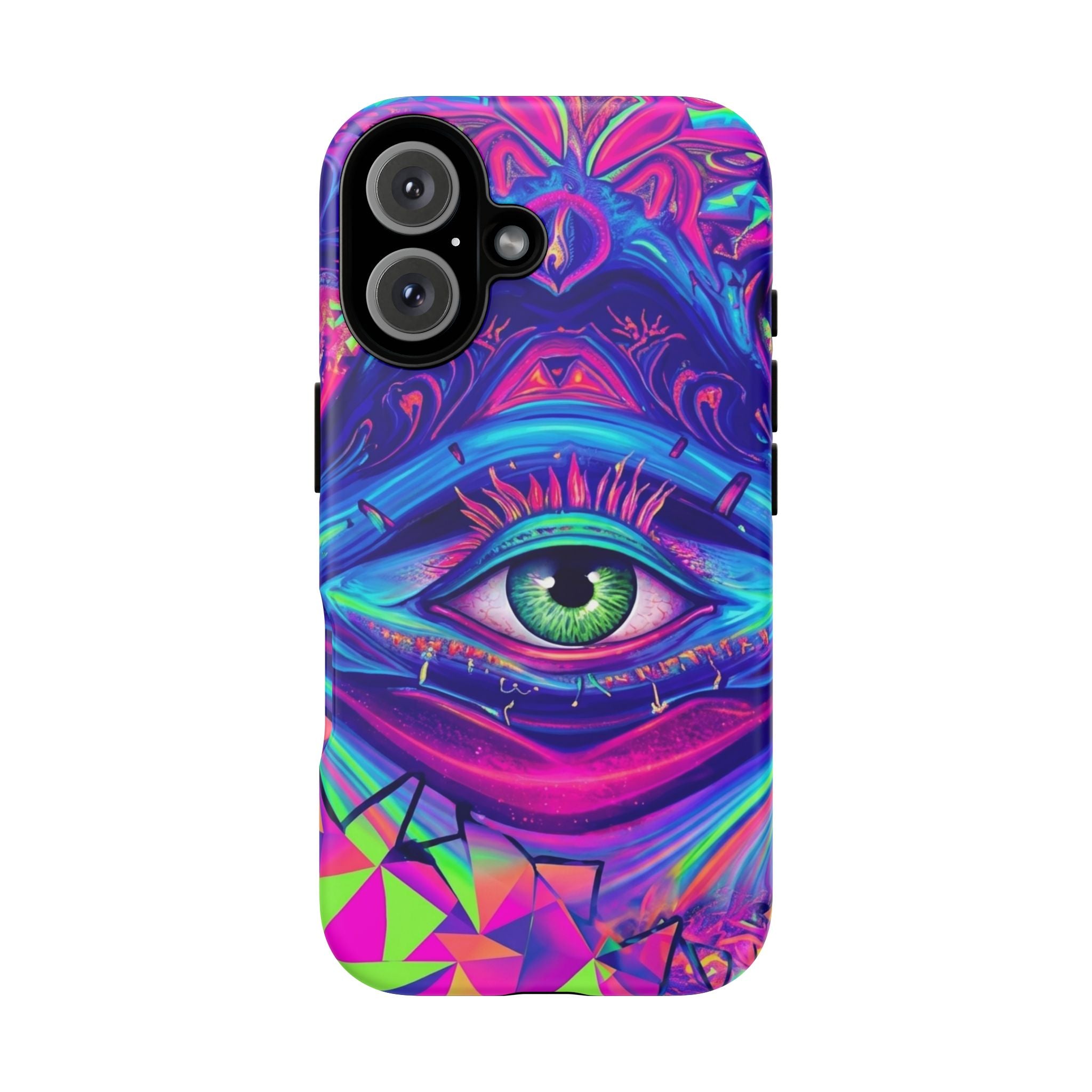 Psychedelic Third Eye Phone Case — Vibrant Retro Trippy Protective Cover