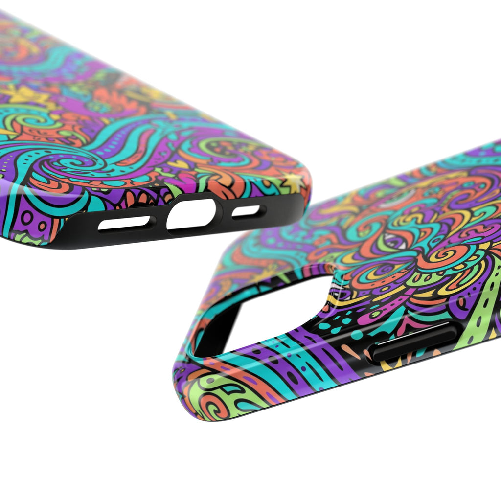Psychedelic Doodle Wave | Tough Phone Cases