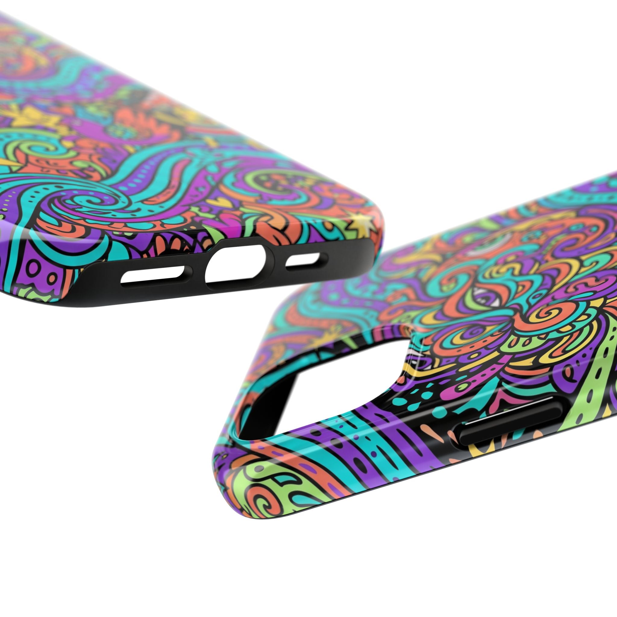 Psychedelic Doodle Wave | Tough Phone Cases