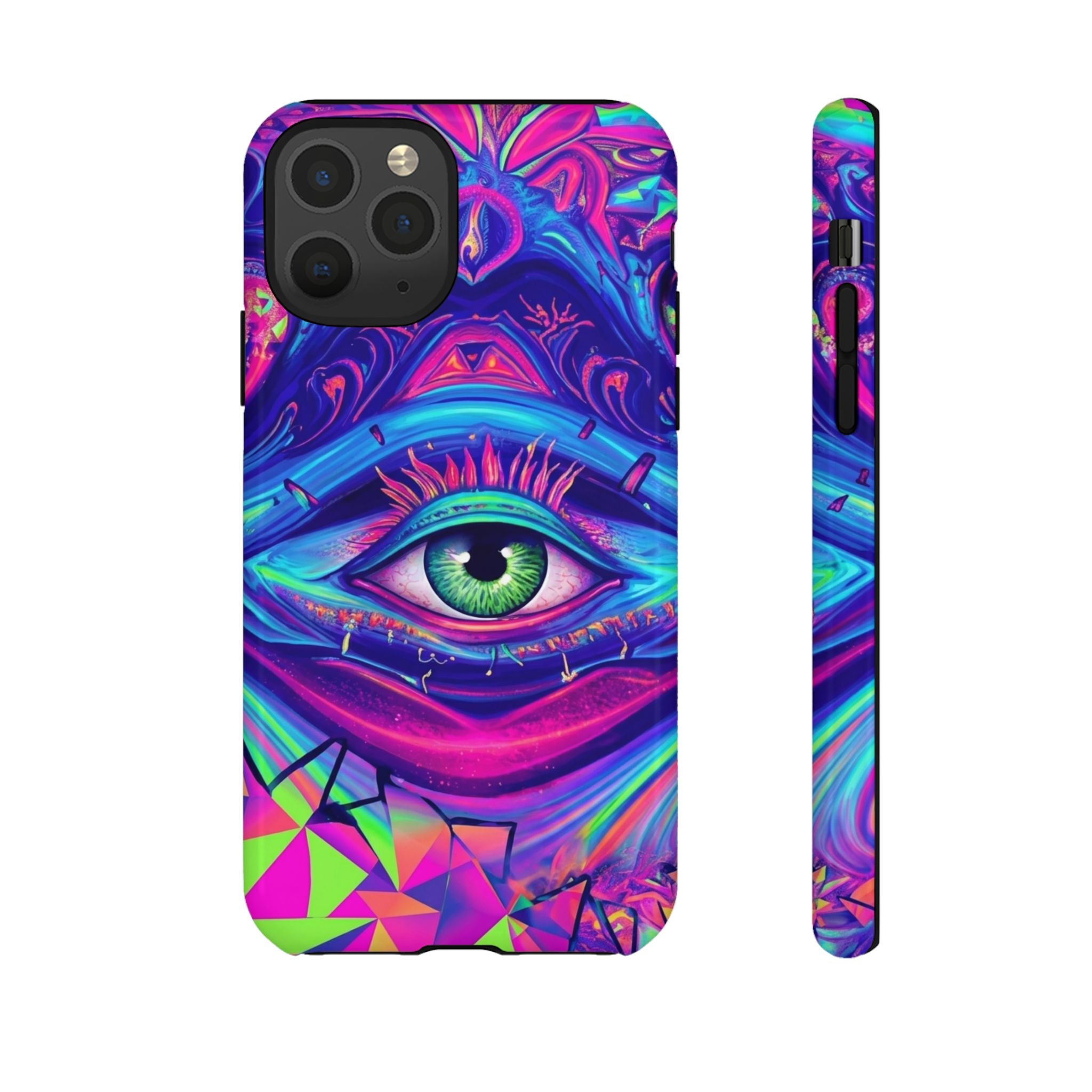 Psychedelic Third Eye Phone Case — Vibrant Retro Trippy Protective Cover