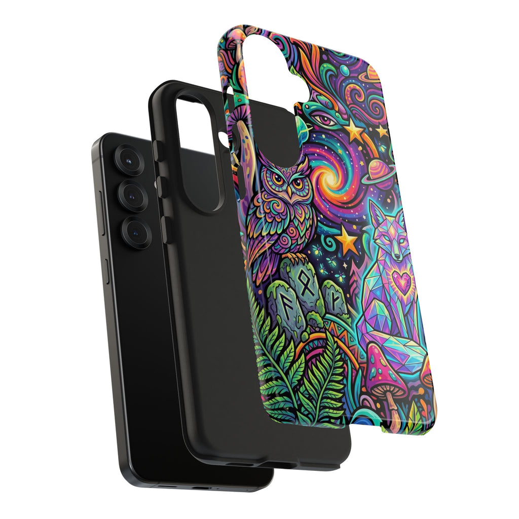 Psychedelic Owl/Wolf Tough Phone Cases