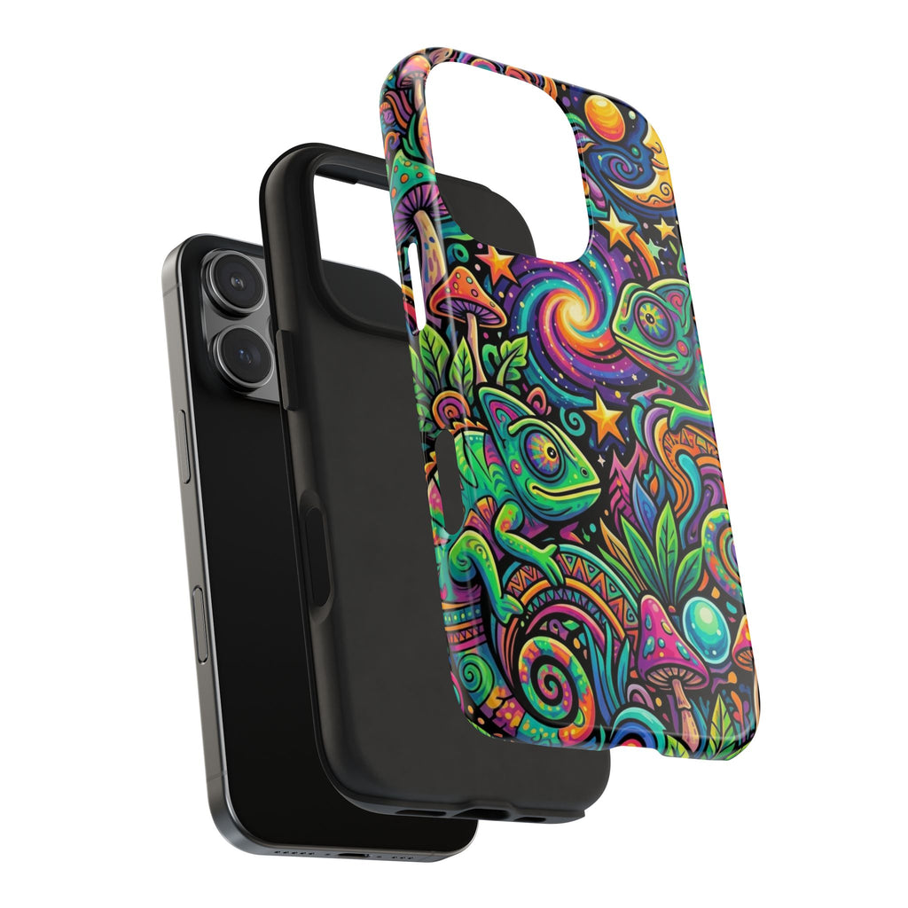 Psychedelic Chameleon Swirl Tough Phone Case