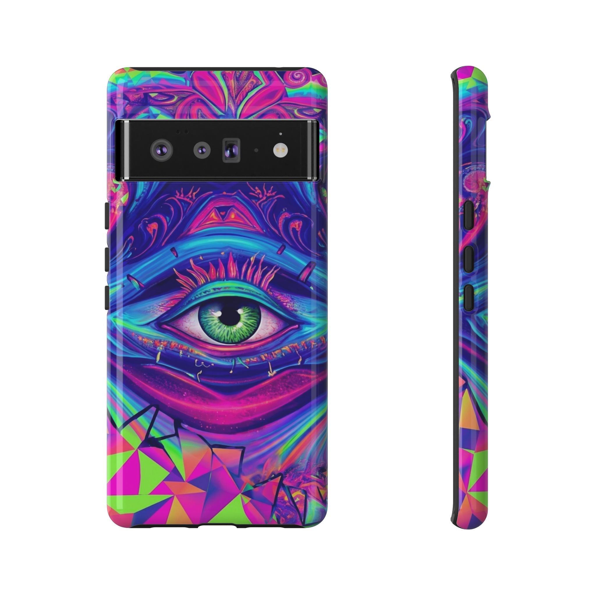 Psychedelic Third Eye Phone Case — Vibrant Retro Trippy Protective Cover