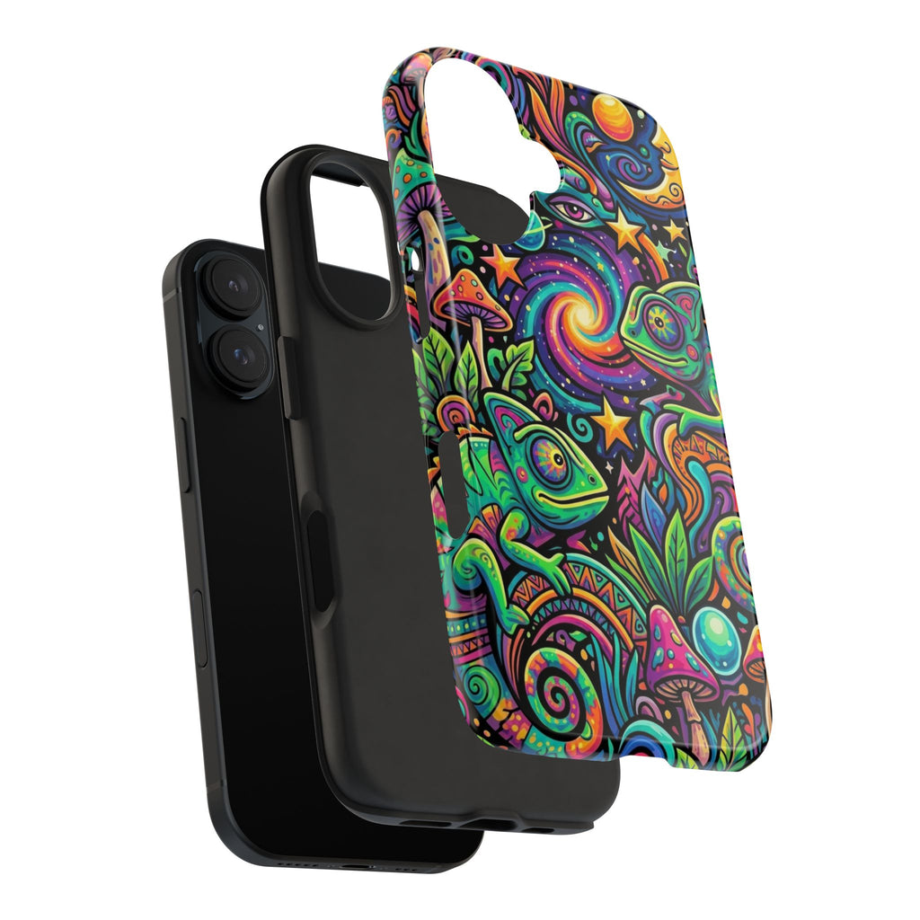 Psychedelic Chameleon Swirl Tough Phone Case