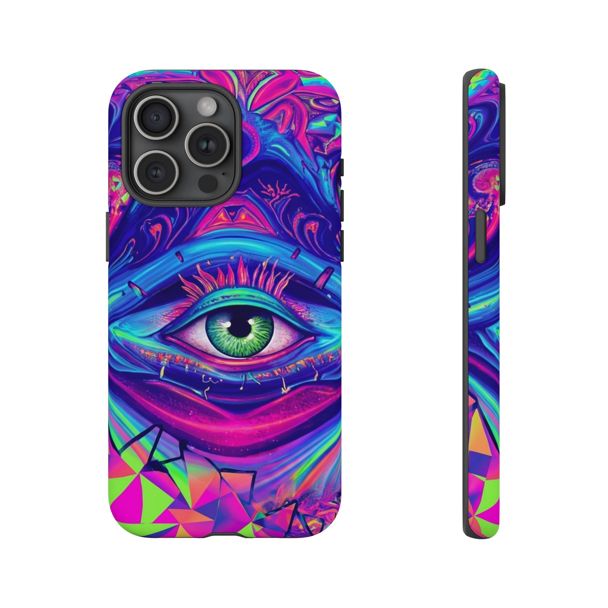Psychedelic Third Eye Phone Case — Vibrant Retro Trippy Protective Cover